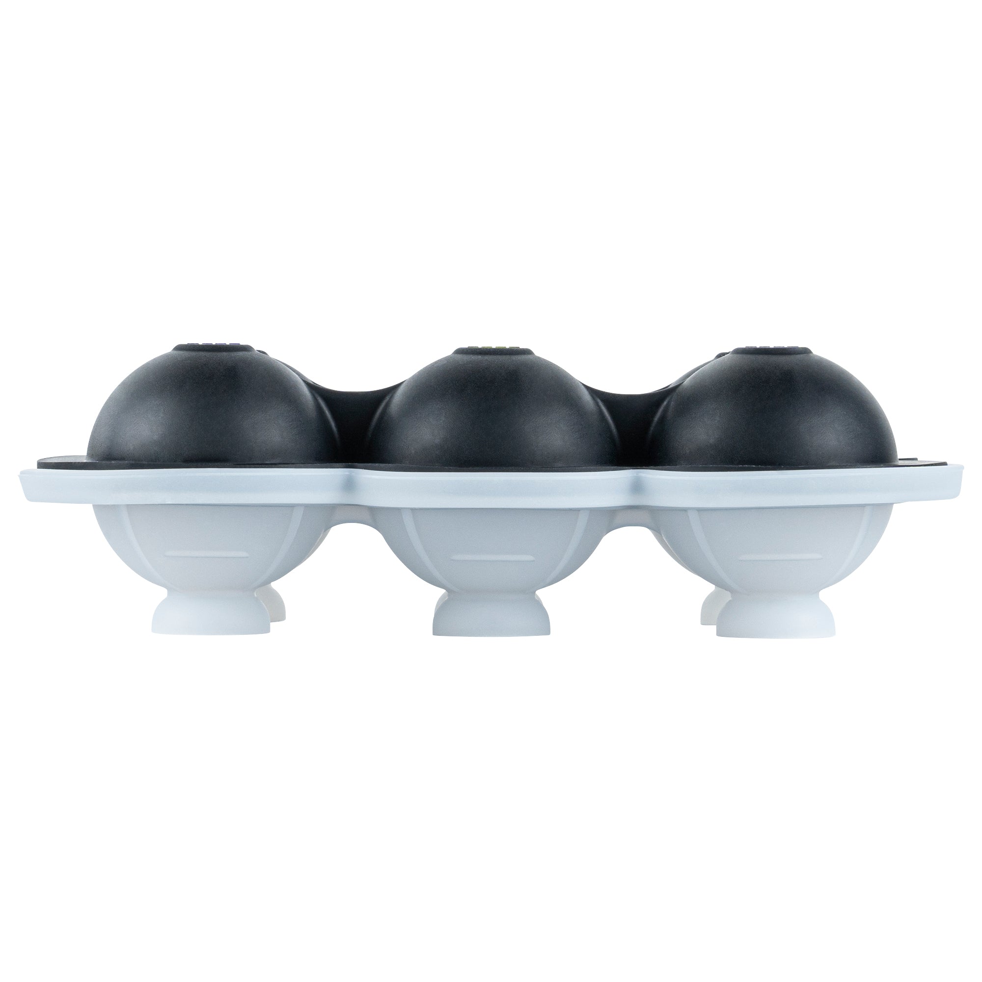 Premium Black Silicone Ice Cube Mold - 6 Large 1.75