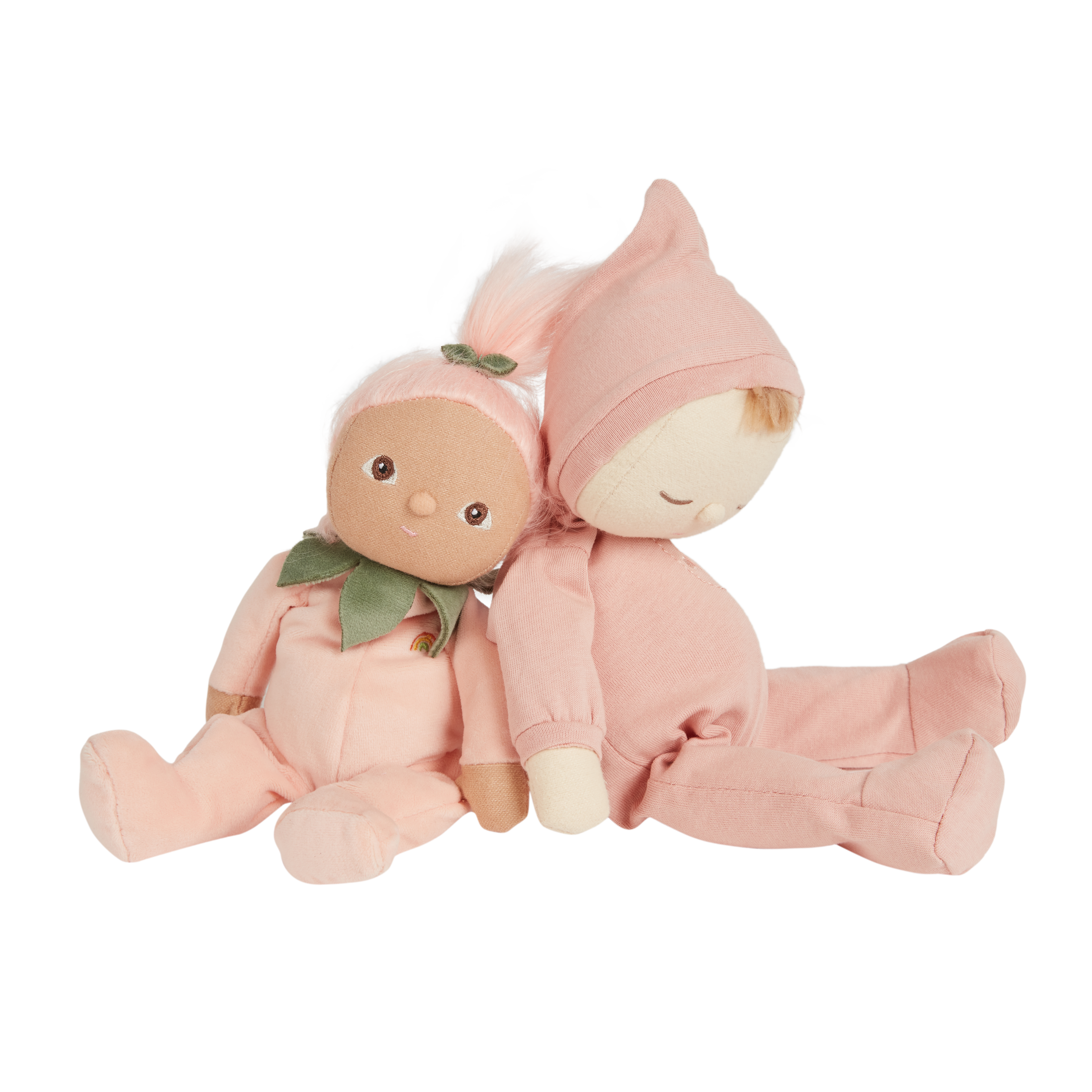 Dinky Dinkums Fruity Cuties Peggy Peach Plush Toy - Soft Cute Fruit-Themed Stuffed Animal for Kids, Perfect for Nursery Decor, Birthday Gifts & Cuddling