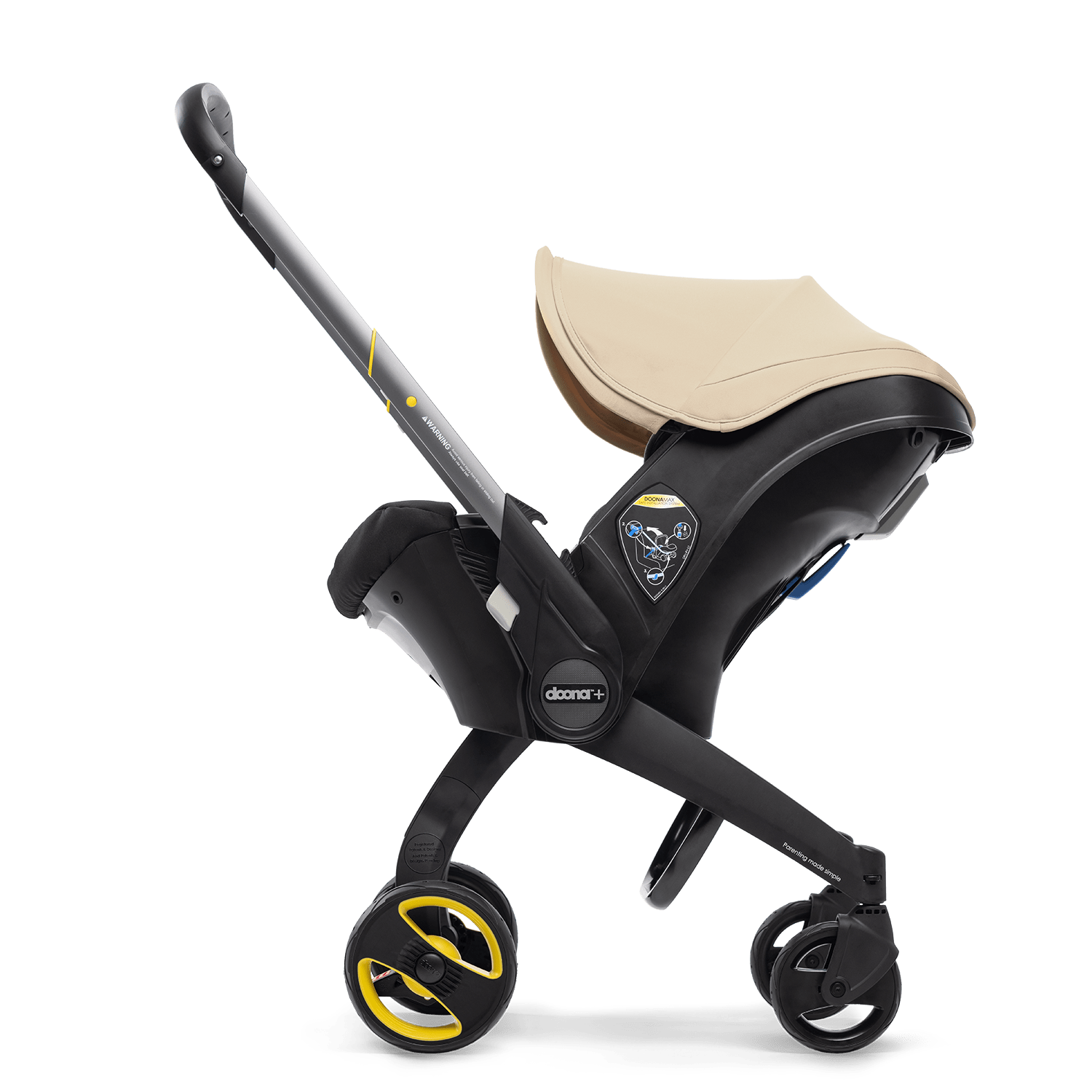 Doona+ Infant Car Seat and Stroller Combo - Convertible, Lightweight, and Travel-Friendly for Newborns to Toddlers - Perfect for Air Travel, Shopping, and Daily Outings