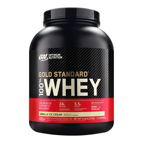 Optimum Nutrition Gold Standard 100% Whey Protein Powder - Muscle Recovery & Growth for Athletes & Fitness Enthusiasts - Post-Workout & Daily Nutrition Supplement
