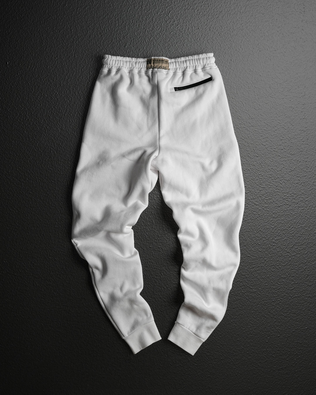 Premium Embroidered Fitted Joggers for Women - Soft White Lounge Pants - Perfect for Yoga, Running & Casual Wear