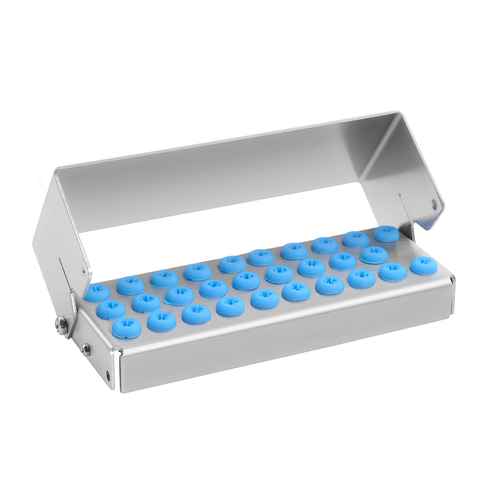 30 Holes Dental Bur Holder Autoclave Sterilizer Case - Endodontic File Disinfection Box Organizer (2PCS) - Perfect for Dental Clinics, Endo Procedures & Instrument Sterilization