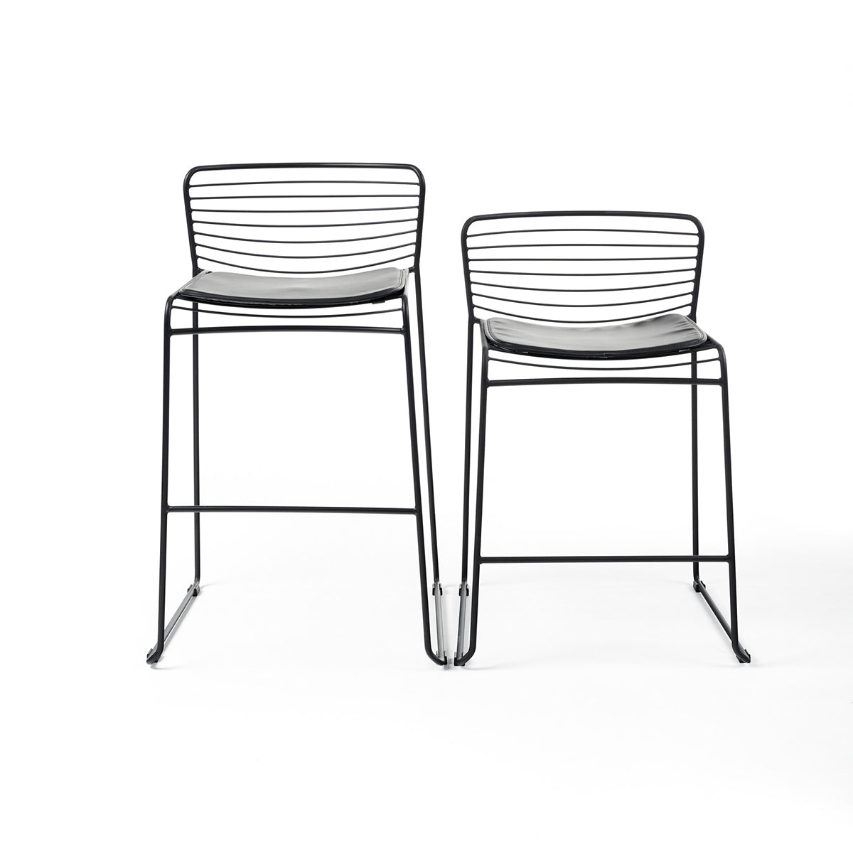 Frankia Bar Stool - Modern Adjustable Counter Height Stool with Backrest, PU Leather Seat - Perfect for Kitchen Island, Breakfast Bar, and Home Bar Decor