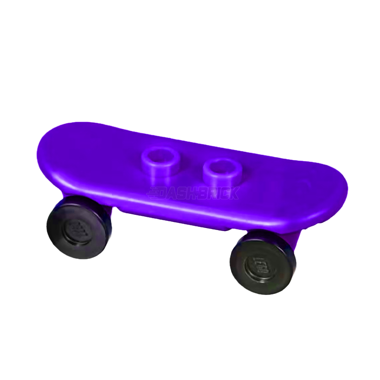 LEGO Minifigure Skateboard Accessory - Dark Purple (42511c01) | Perfect for LEGO City, Friends & Custom Minifigure Scenes