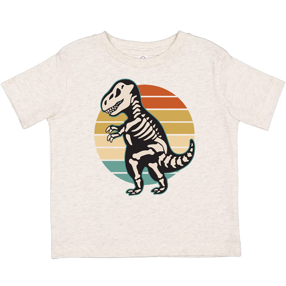 Inktastic Dinosaur Skeleton Halloween Toddler T-Shirt - Cute Dino Graphic Tee for Boys & Girls - Perfect for Halloween Costumes, Birthday Parties & Everyday Wear