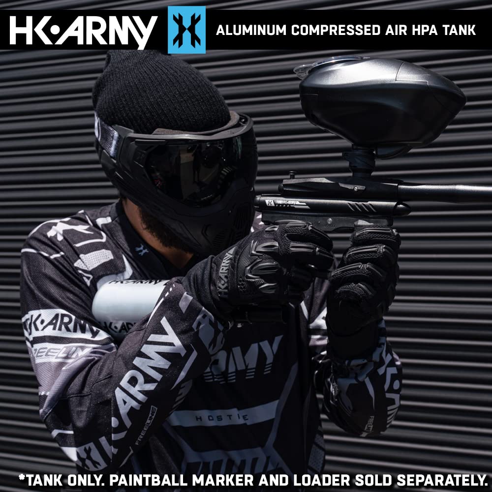 HK Army Aluminum HPA Paintball Air Tank with Standard Regulator - Lightweight & Durable Compressed Air System for Paintball, Airsoft & Outdoor Sports