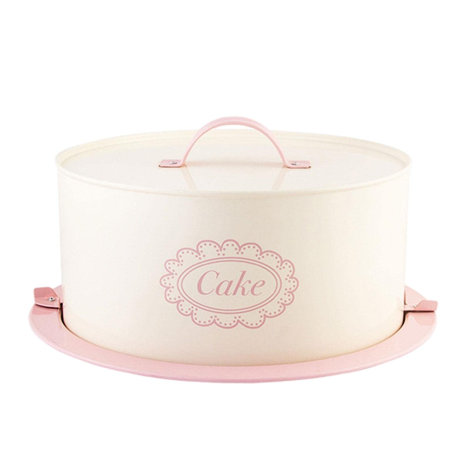 Baoblaze Portable Cake Carrier - Round Refrigerator Fresh Food Storage Box for Pies, Cupcakes & Cookies | Perfect for Parties, Picnics & Bakery Storage
