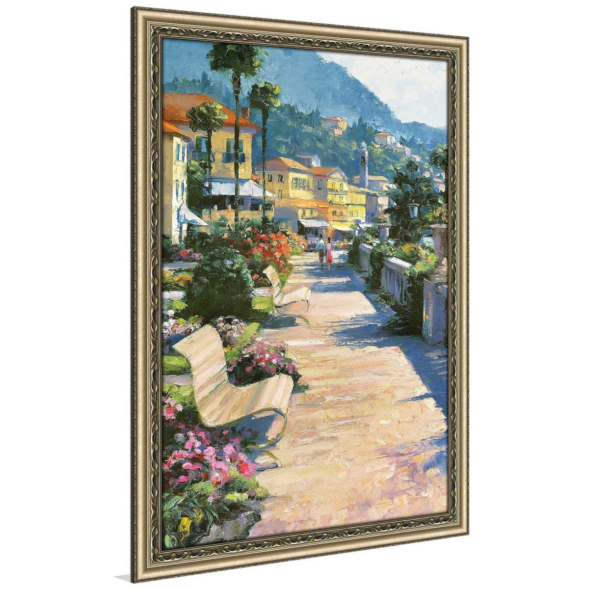 Bellagio Promenade by Howard Behrens - Premium Acrylic Wall Art Print - Vibrant Home & Office Decor for Living Room, Bedroom, or Gift