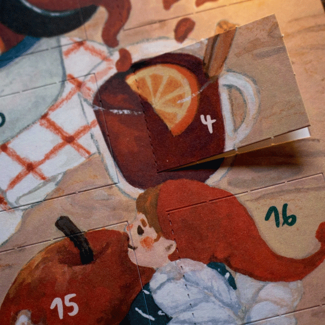 2024 Christmas Countdown Advent Calendar by StudioSatsch - 24 Days Holiday Surprise Box for Kids & Adults - Perfect for Home Decor, Office, and Festive Gift Giving