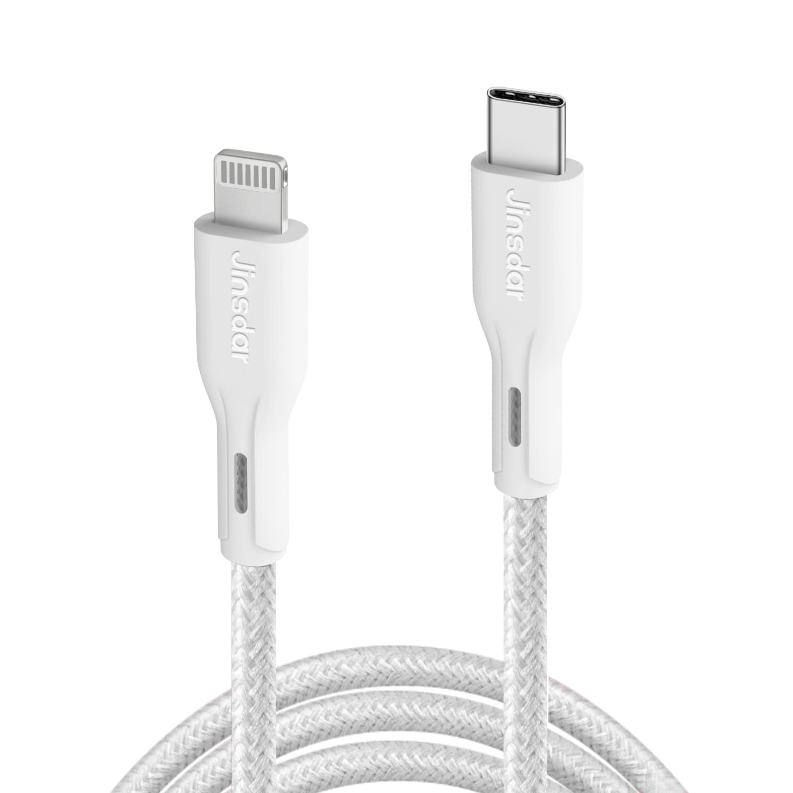 MFi Certified USB C to Lightning Cable 6FT - Fast Charging Braided Cord for iPhone 14 13 12 11 Pro Max X XS XR 8 Plus & iPad Air Mini - Durable Charger for Home, Office, Car and Travel