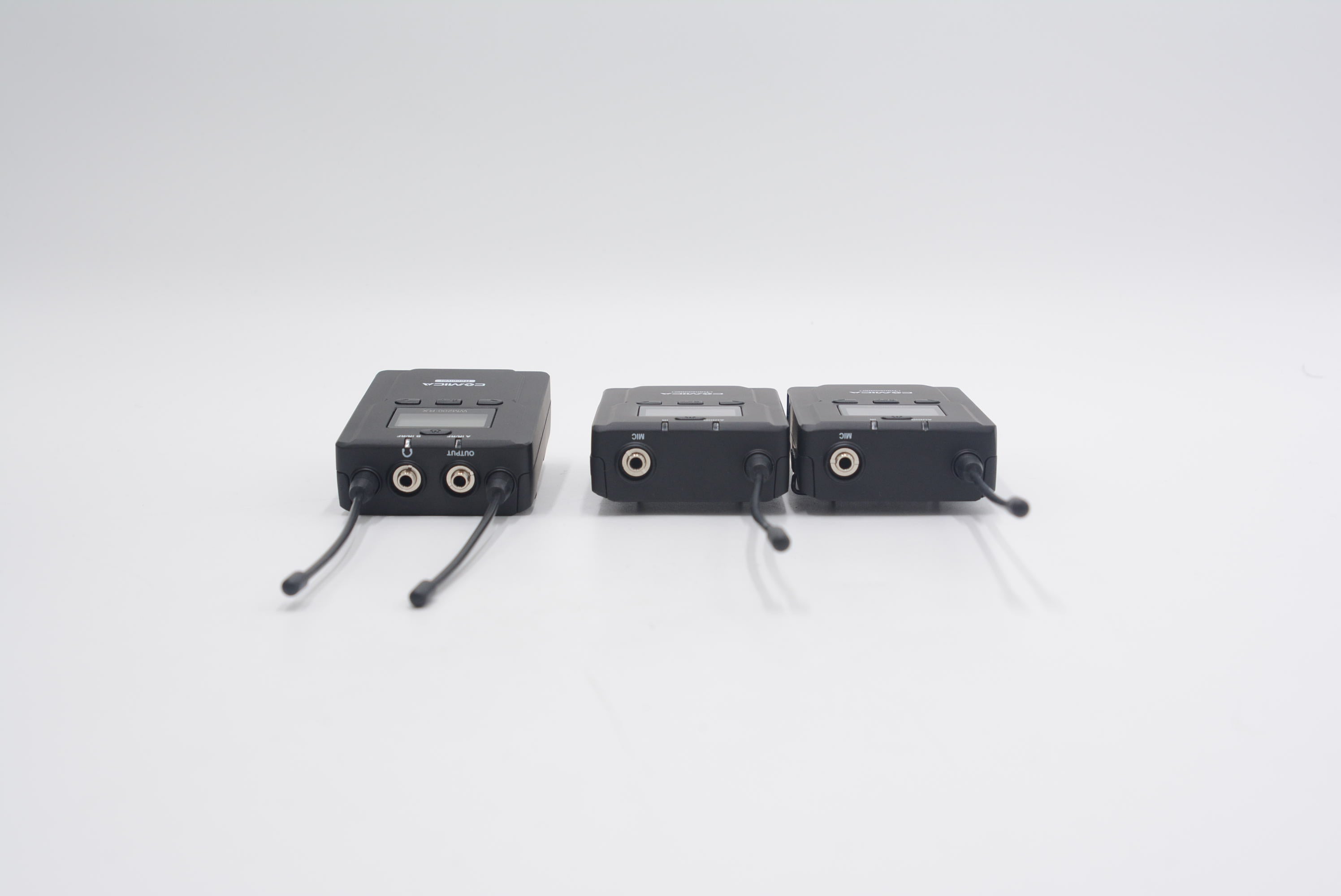 Comica CVMWM200 Wireless Audio Transmitter Set for Professional Video Recording, Live Streaming & Interviews - Dual Channel UHF System with Noise Reduction