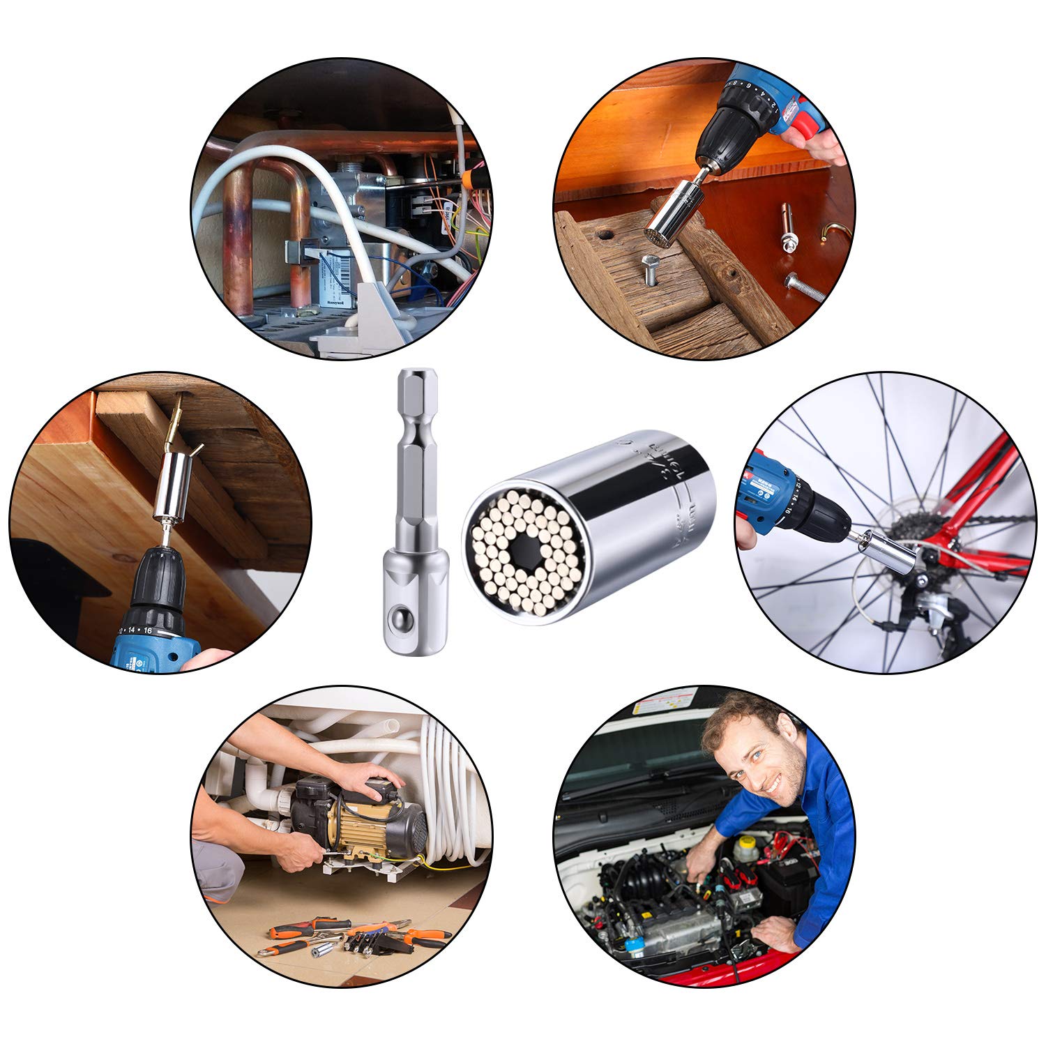 22-Piece Flexible Drill Bit Extension Set - Universal Soft Shaft Connectors for Screwdrivers & Sockets | Perfect for Tight Spaces & DIY Projects