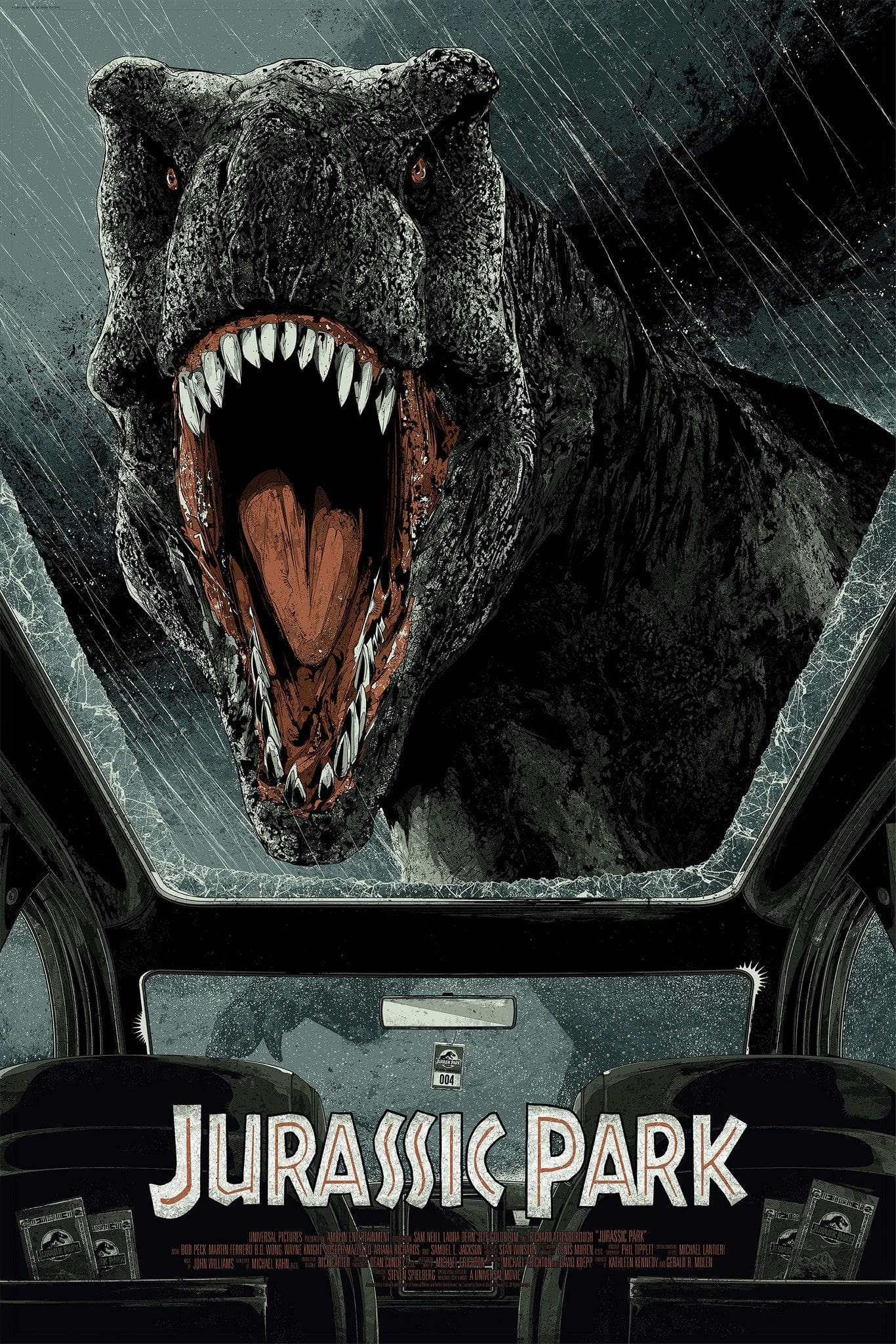 Jurassic Park Movie Poster - High-Quality Print for Home Theater & Office Decor - Perfect for Movie Fans & Dinosaur Lovers