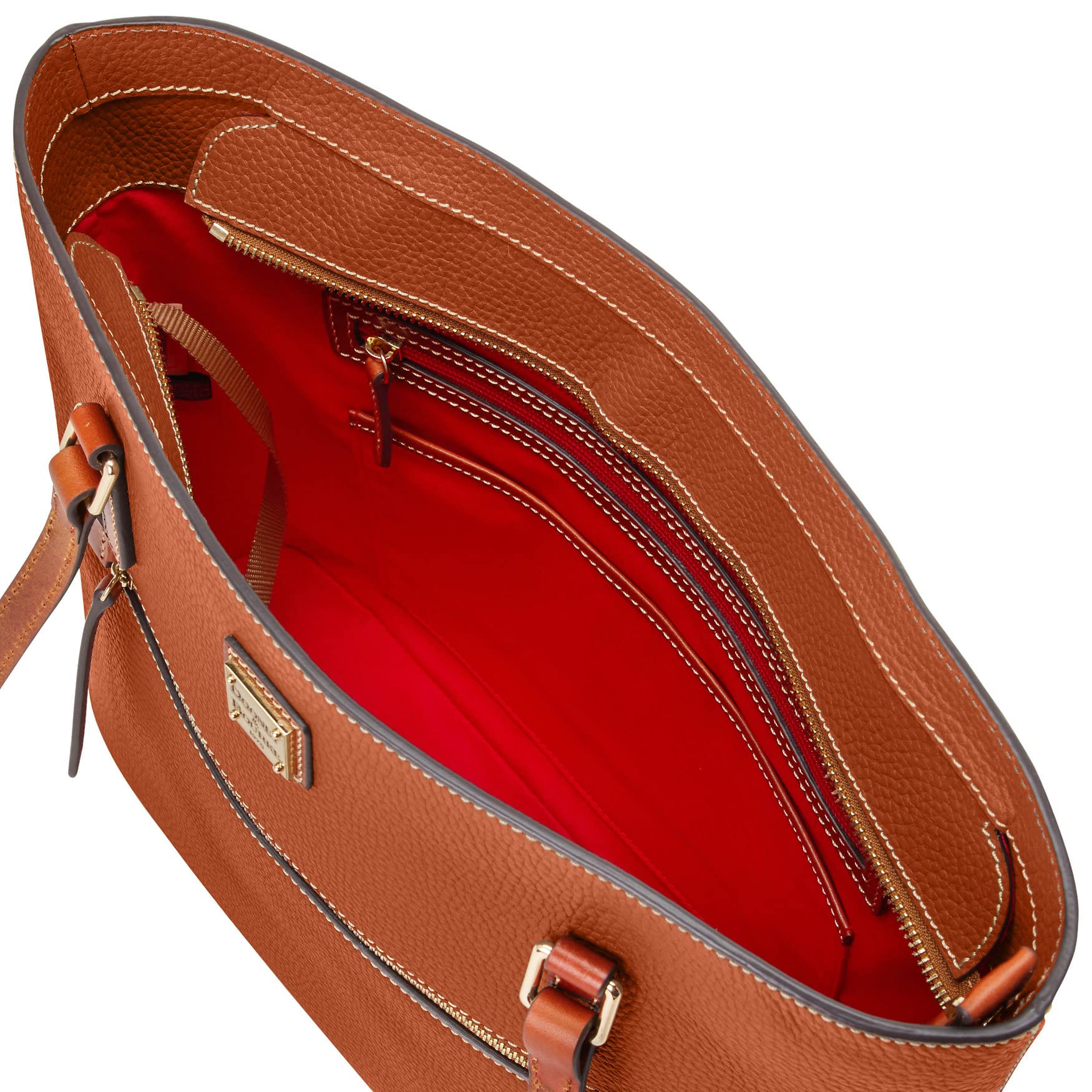 Dooney & Bourke Women's Large Leather Tote Bag with Long Shoulder Strap - Stylish Shopper Purse for Work, Travel & Everyday Use