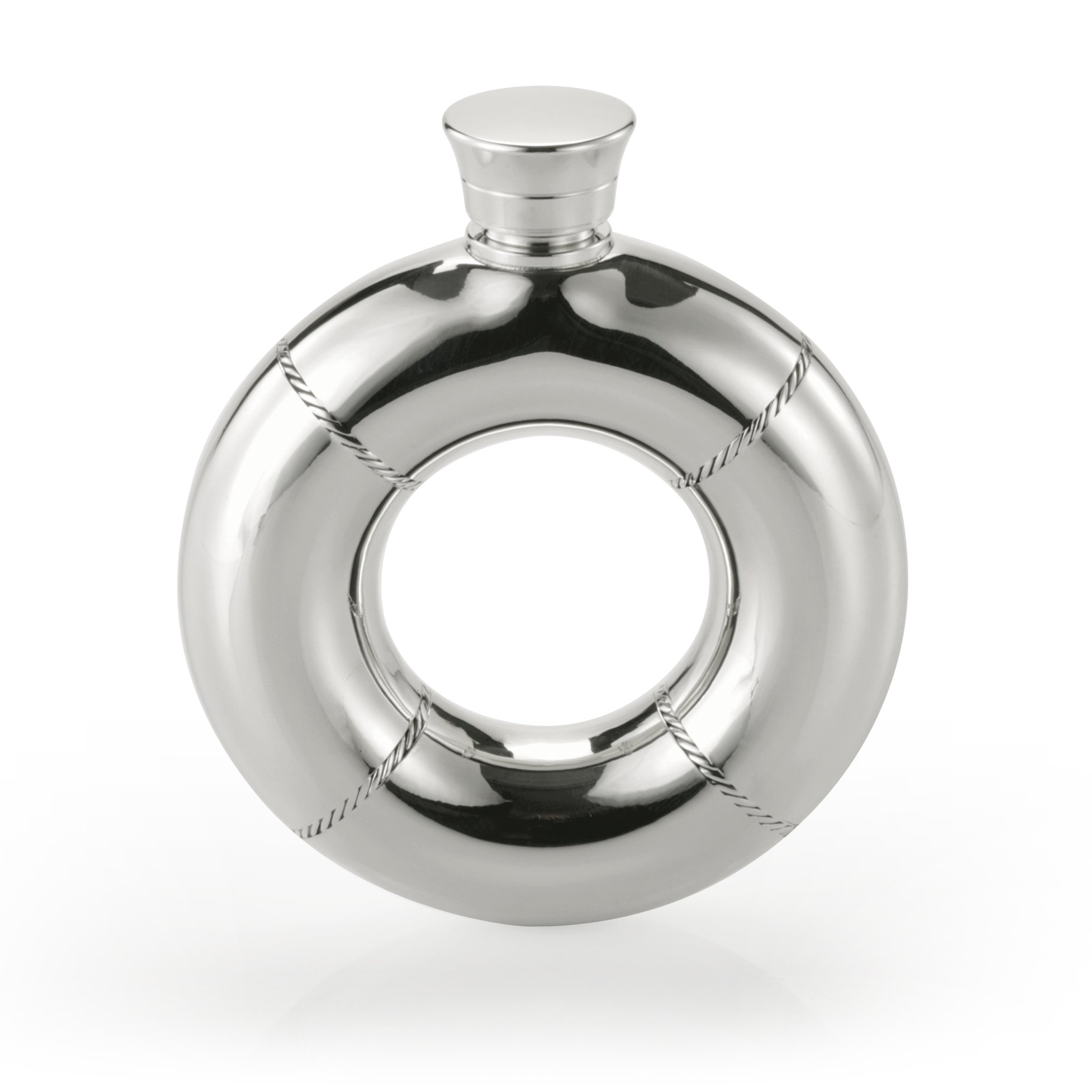 Royal Selangor Premium Pewter Hip Flask with Hand-Finished Gift Box - Perfect for Whiskey Lovers, Wedding Gifts & Anniversary Presents