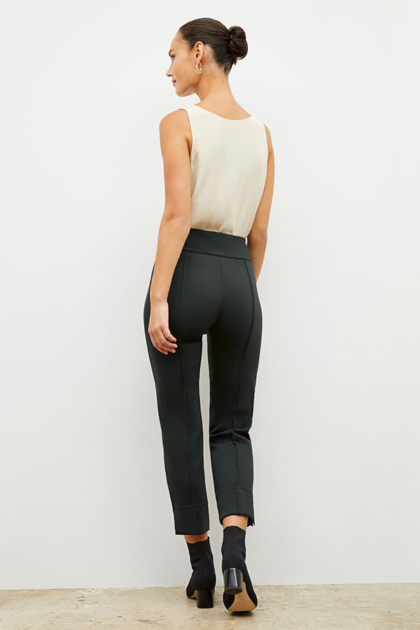 Robin Pant Light Scuba Fabric - Forest Green Color | Comfortable Stretch Pants for Yoga, Travel & Casual Wear