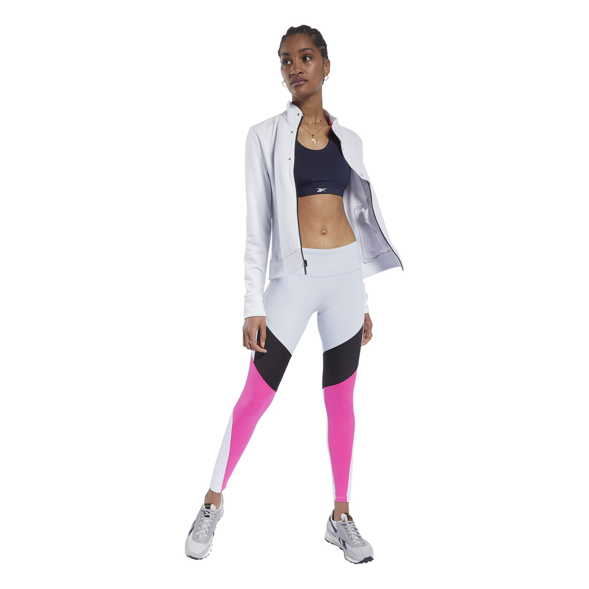 Reebok Women's Full Zip Training Jacket - Lightweight Workout Hoodie for Gym, Running & Outdoor Activities | Athletic Track Jacket for Women