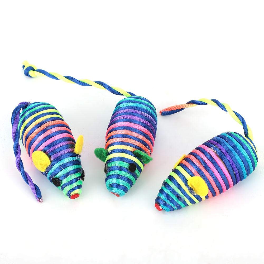 3Pcs Interactive Cat Toys - Mouse Shaped Flush Teaser Exerciser for Kittens & Pets - Fun Playtime Gift for Cats & Dogs - Perfect for Indoor Play & Exercise