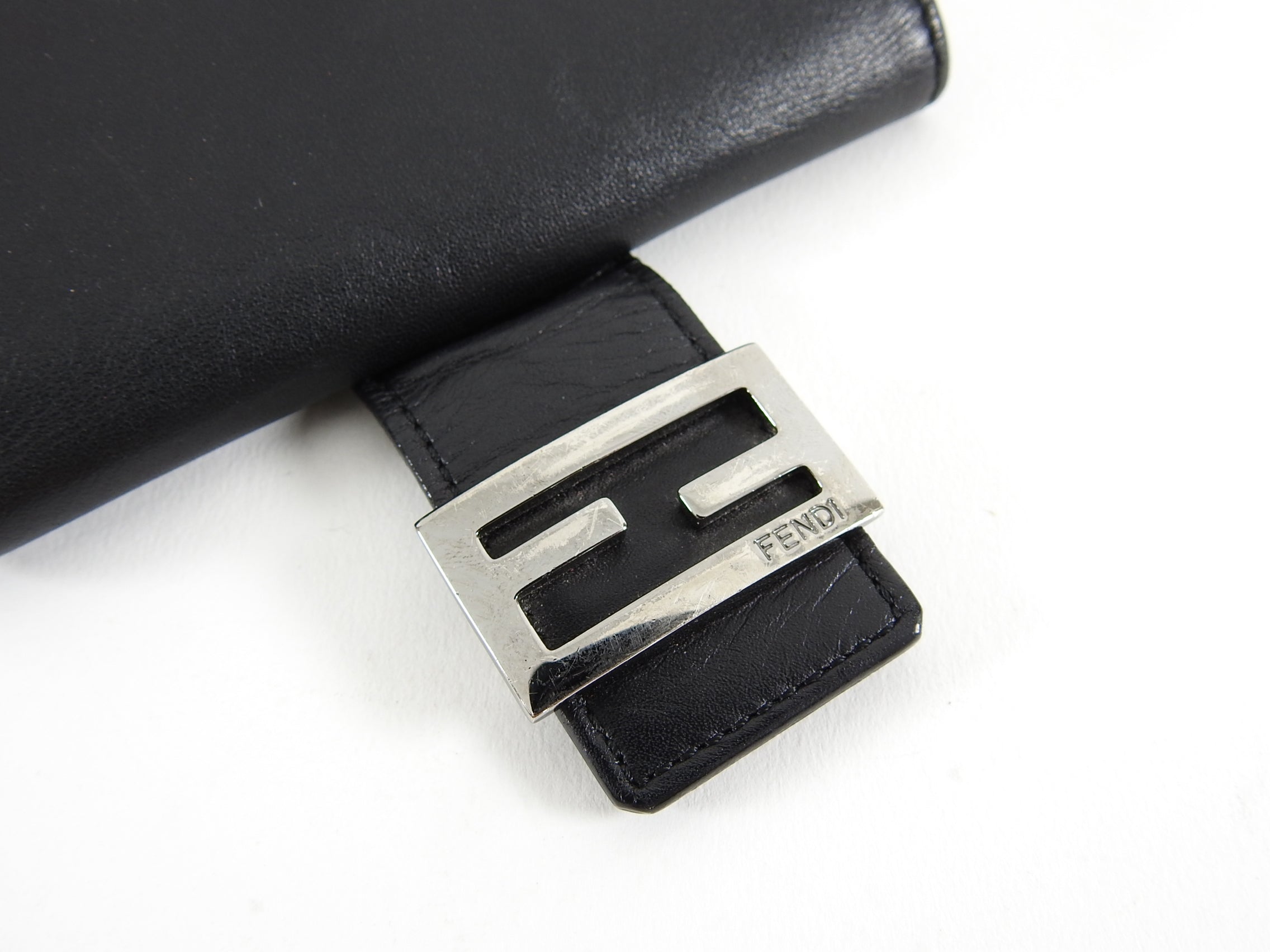Fendi Black Monogram Zucca Logo Bifold Wallet for Men - Genuine Leather Luxury Designer Wallet for Everyday Use & Gifts