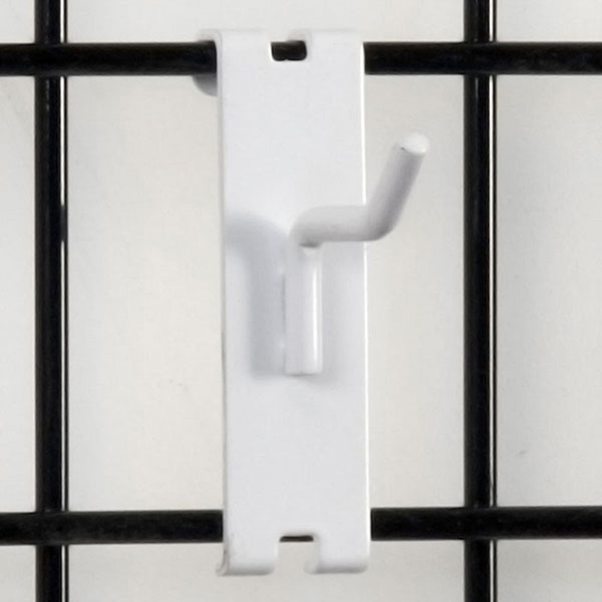 Gridwall Hook 2-Pack White - 100 Pieces per Carton - Perfect for Retail Display & Store Organization
