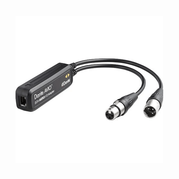 Dante AVIO 2-Channel Analog Output Adapter - Professional Audio Interface for Live Sound & Studio Recording | Perfect for Dante Network Systems, Church Installations, and Theater Audio Setups