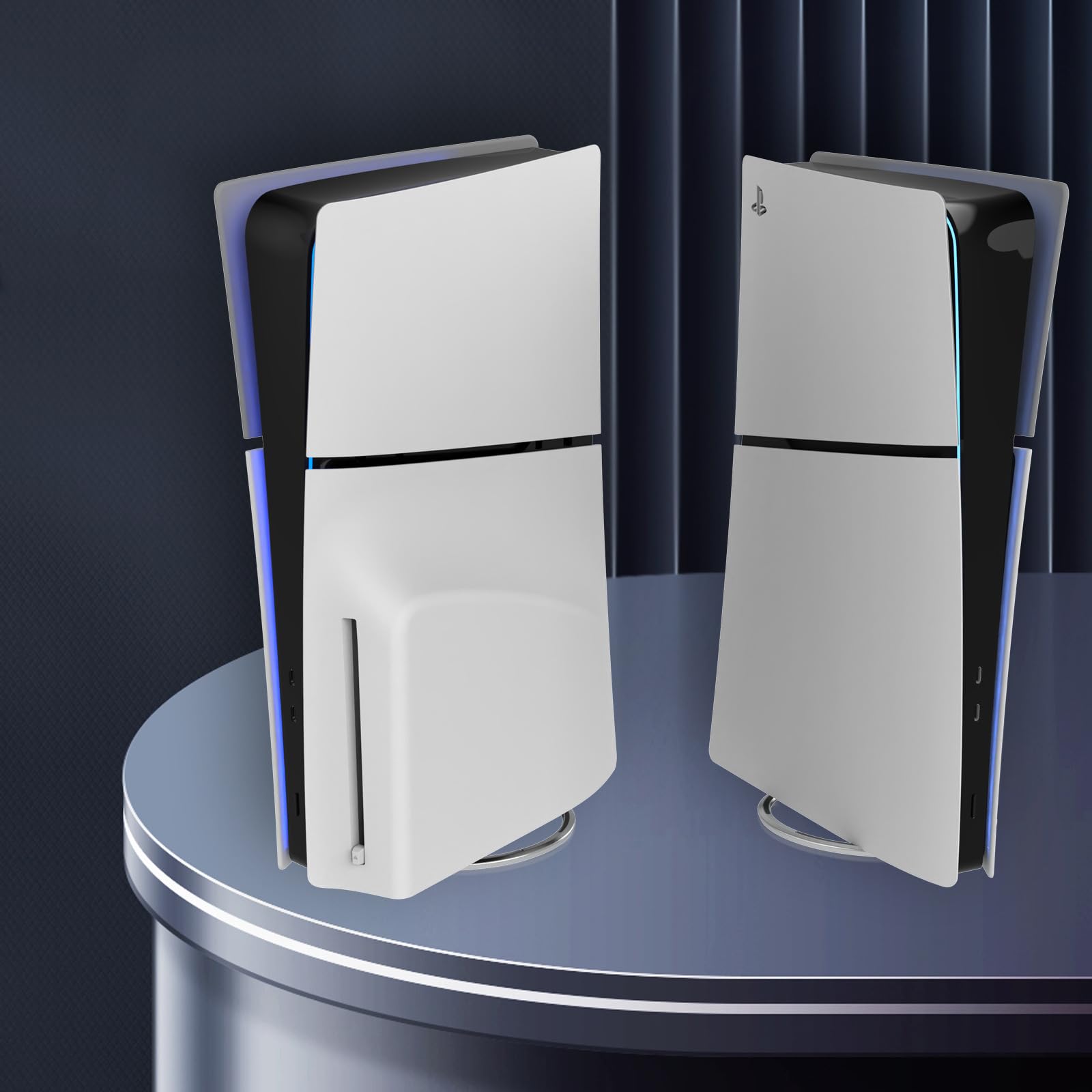 PS5 Vertical Stand for PlayStation 5 Slim - Cooling Base Stand for PS5 Disc & Digital Edition - Perfect for Gaming Setup & Space Saving Organization