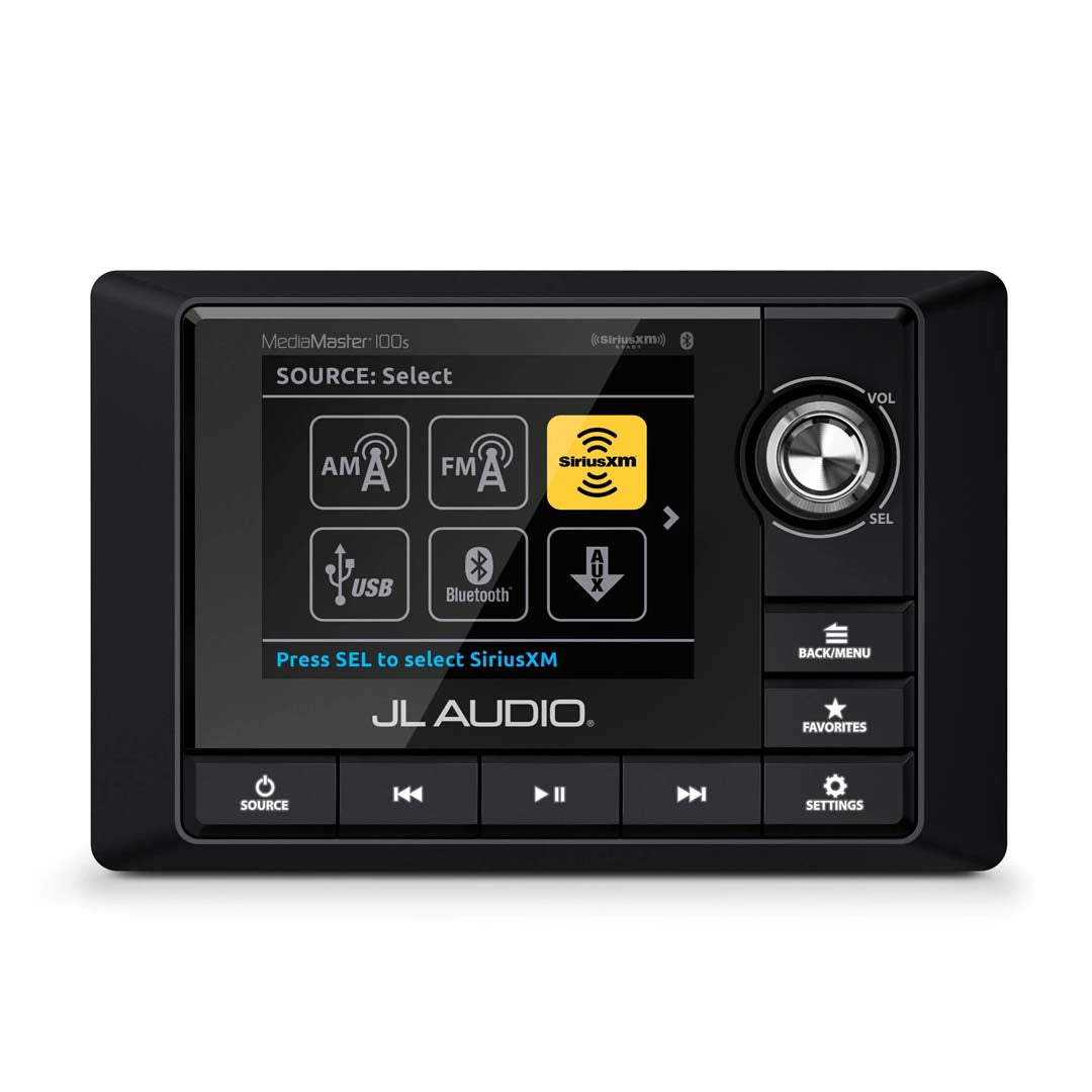 JL Audio MM100s BE MediaMaster - Waterproof Marine Stereo with Full Color LCD Display for Boats, Yachts & Outdoor Adventures