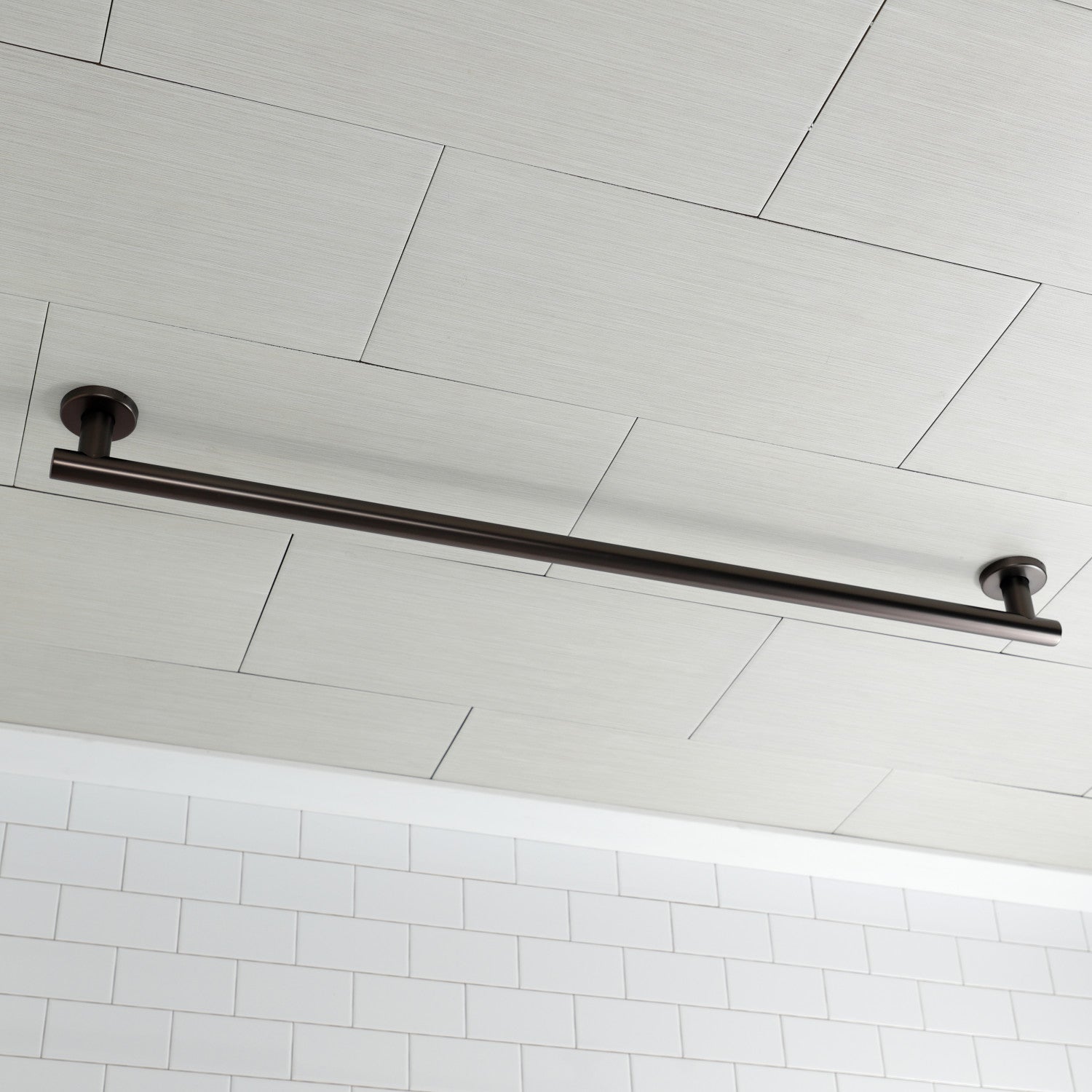 Berwyn Thrive In Place GBS1442CS5 42-Inch Stainless Steel Grab Bar - Oil Rubbed Bronze Finish, 1-1/4 Inch O.D. - Bathroom Safety & Accessibility for Seniors & ADA Compliance