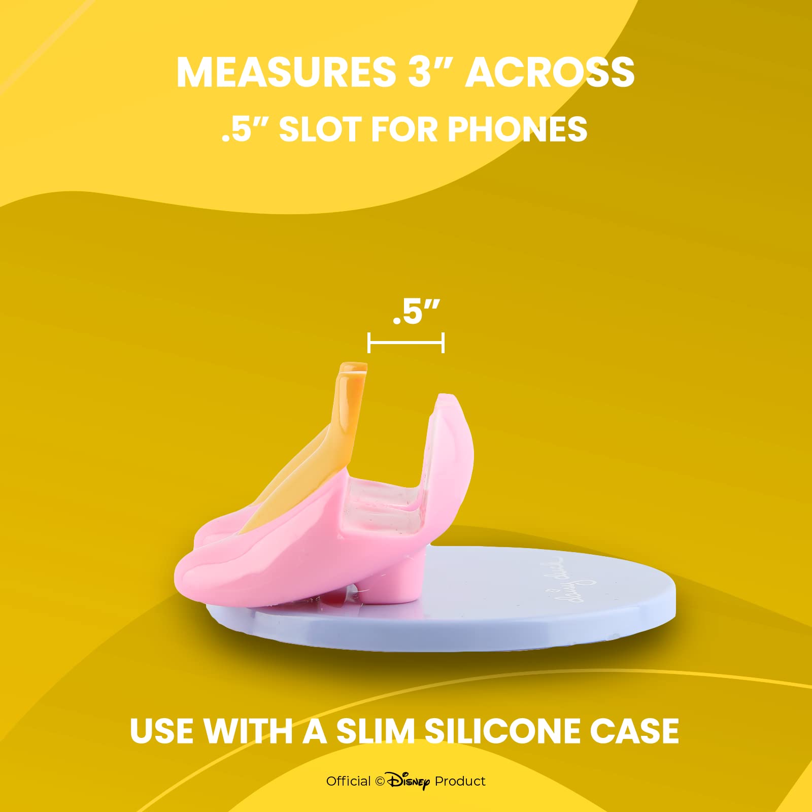 Disney Mickey Mouse and Friends Phone Stand with Daisy Design - Universal Cell Phone Holder for Desk, Compatible with iPhone & Android - Perfect for Home, Office, and Travel Use