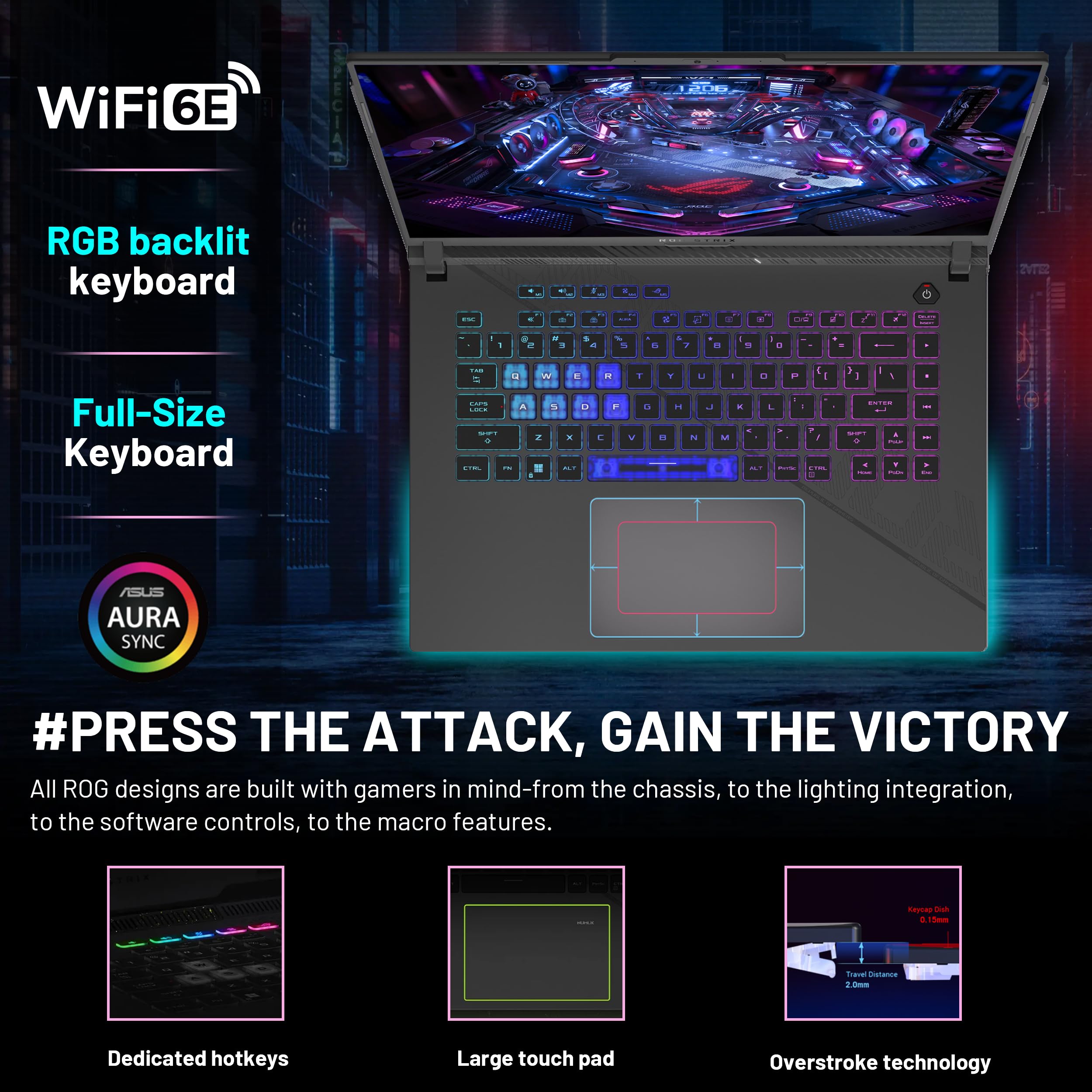 ASUS ROG Strix G16 Gaming Laptop - i9, RTX 4060, 64GB RAM for Pro Gaming