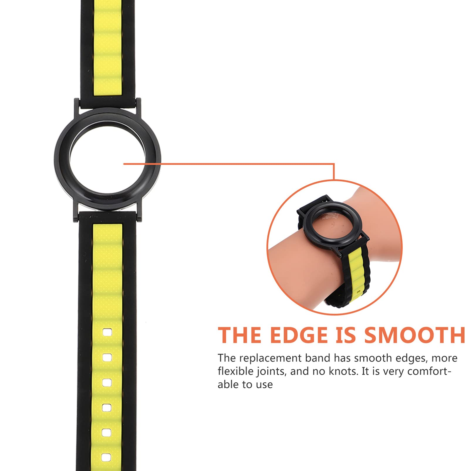 CRAFTHROU Silicone Watch Band with Strap Tracking - Durable Wristband Cover for Smartwatches & Fitness Trackers - Perfect for Running, Swimming & Outdoor Activities