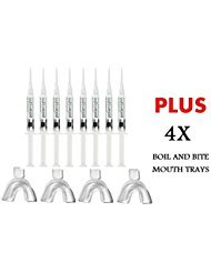 SDI PolaNight CP 10% Teeth Whitening Gel Kit - 1.3g Whitening Gel with 8 Syringes & 4 Thermoforming Trays for Professional At-Home Teeth Whitening - Brighten Smile for Weddings, Photos & Special Occasions