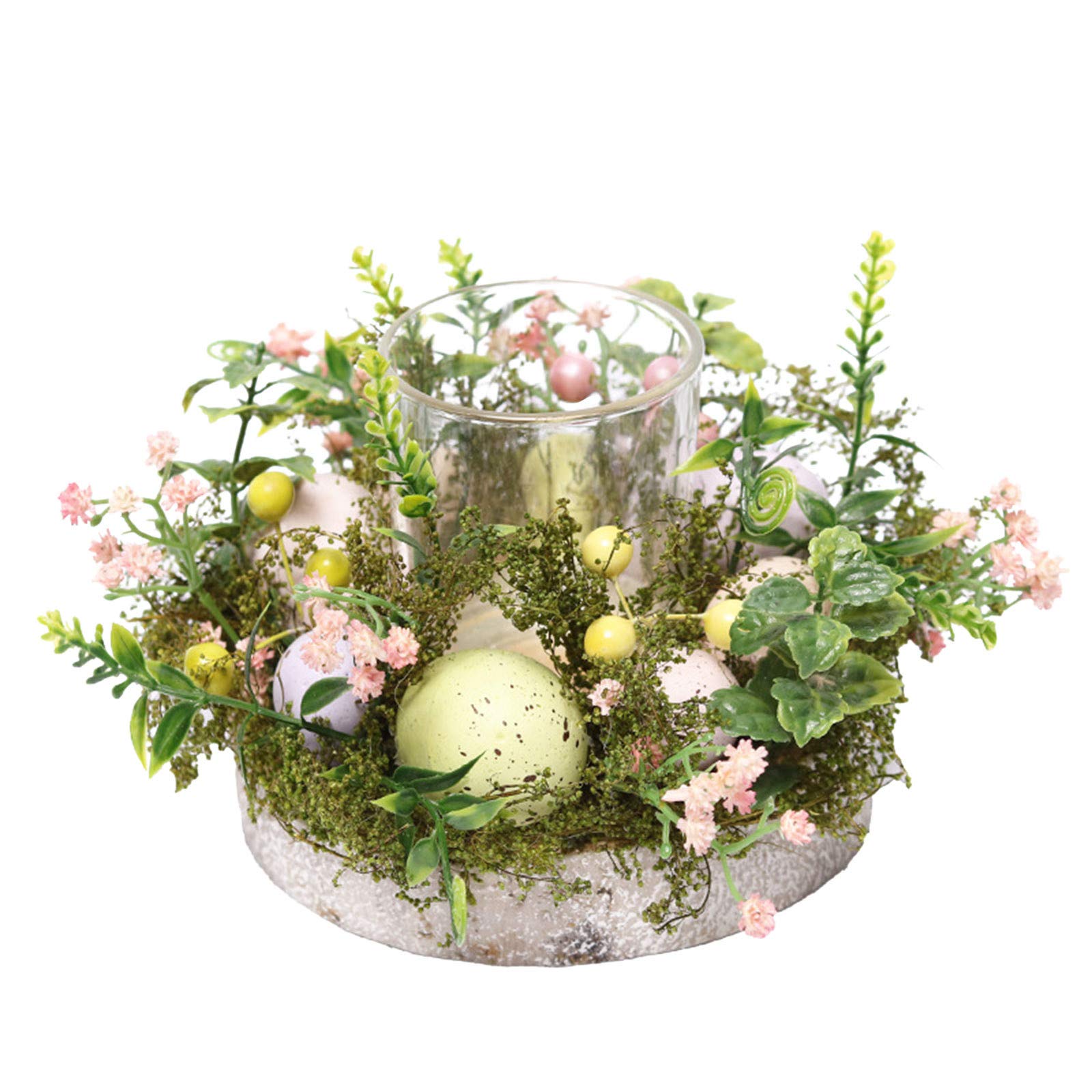 Nordic Glass Candle Holder Set for Home Decor - Easter & Indoor Use