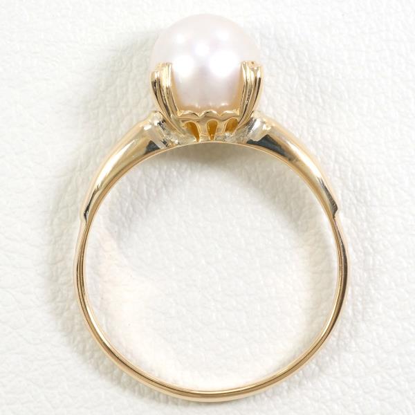 14K Yellow Gold Pearl Ring for Women - Elegant Pearl Jewelry for Wedding, Anniversary & Special Occasions