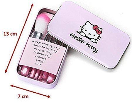 MYGIRL TYA Mini 5024 Multicolor Makeup Kit with 7 Lightweight Pink Makeup Brushes Set - Complete Cosmetic Collection for Women & Girls (Pack of 8) | Perfect for Travel, Birthday Gifts & Makeup Beginners
