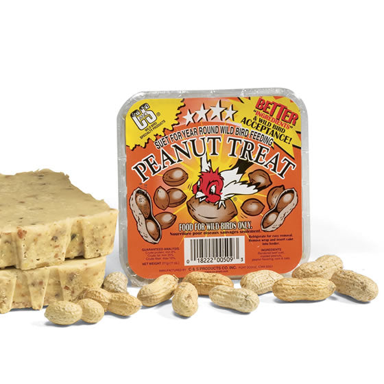 Premium Peanut Suet Cakes for Wild Birds - High Energy Bird Food for Woodpeckers, Chickadees & Nuthatches - Perfect for Backyard Bird Feeders in Winter & Cold Weather