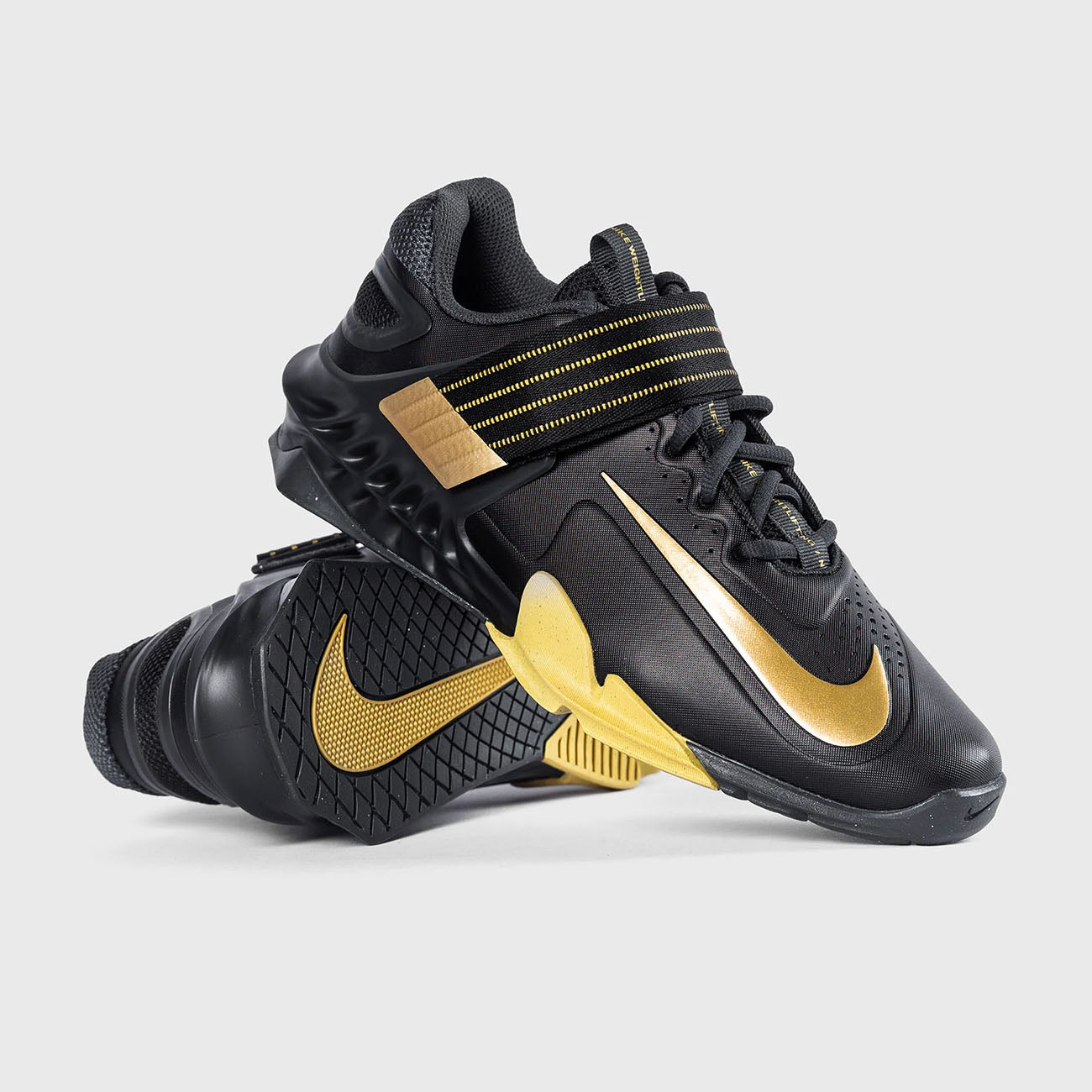 Nike Savaleos Sneakers for Men - Black & Metallic Gold Running Shoes for Gym, Training & Casual Wear