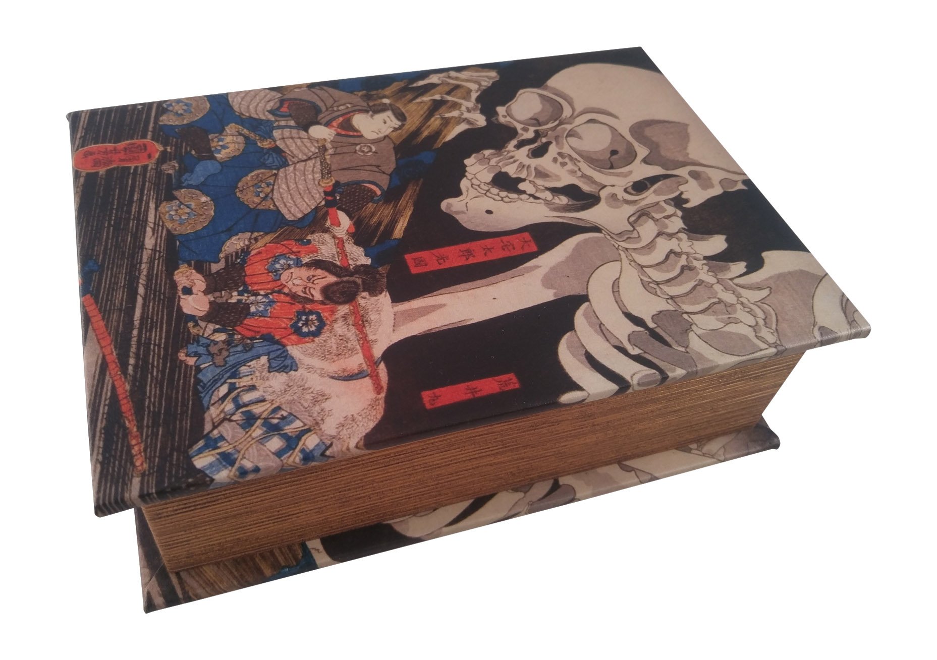 Secret Lock and Key Book Box - Hidden Storage for Valuables, Book of the Dead Design - Perfect for Home Security, Jewelry Storage & Surprise Gifts