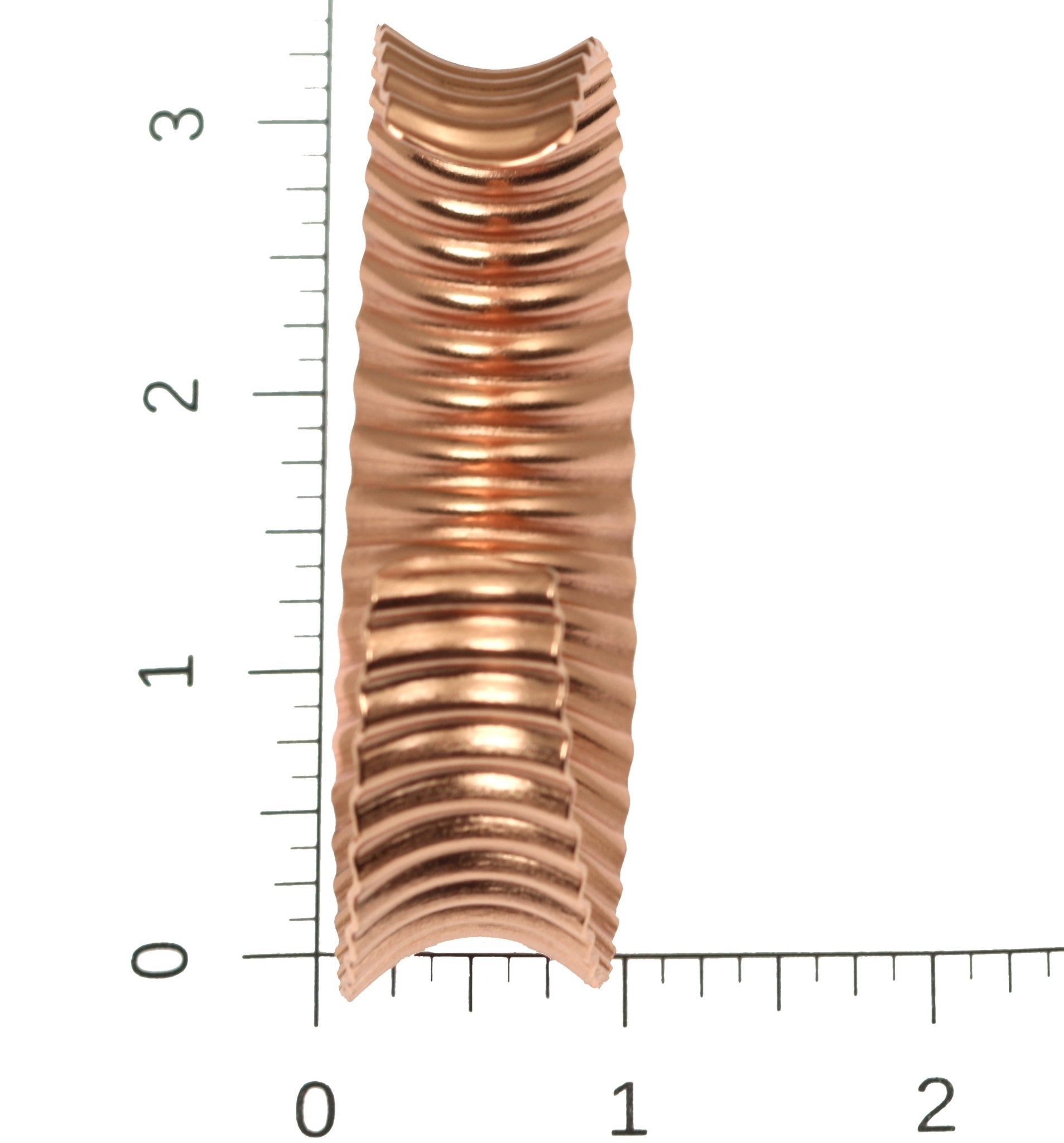 Handmade Corrugated Copper Anticlastic Tapered Cuff Bracelet - Elegant Boho Jewelry for Women, Perfect for Weddings, Parties & Everyday Wear