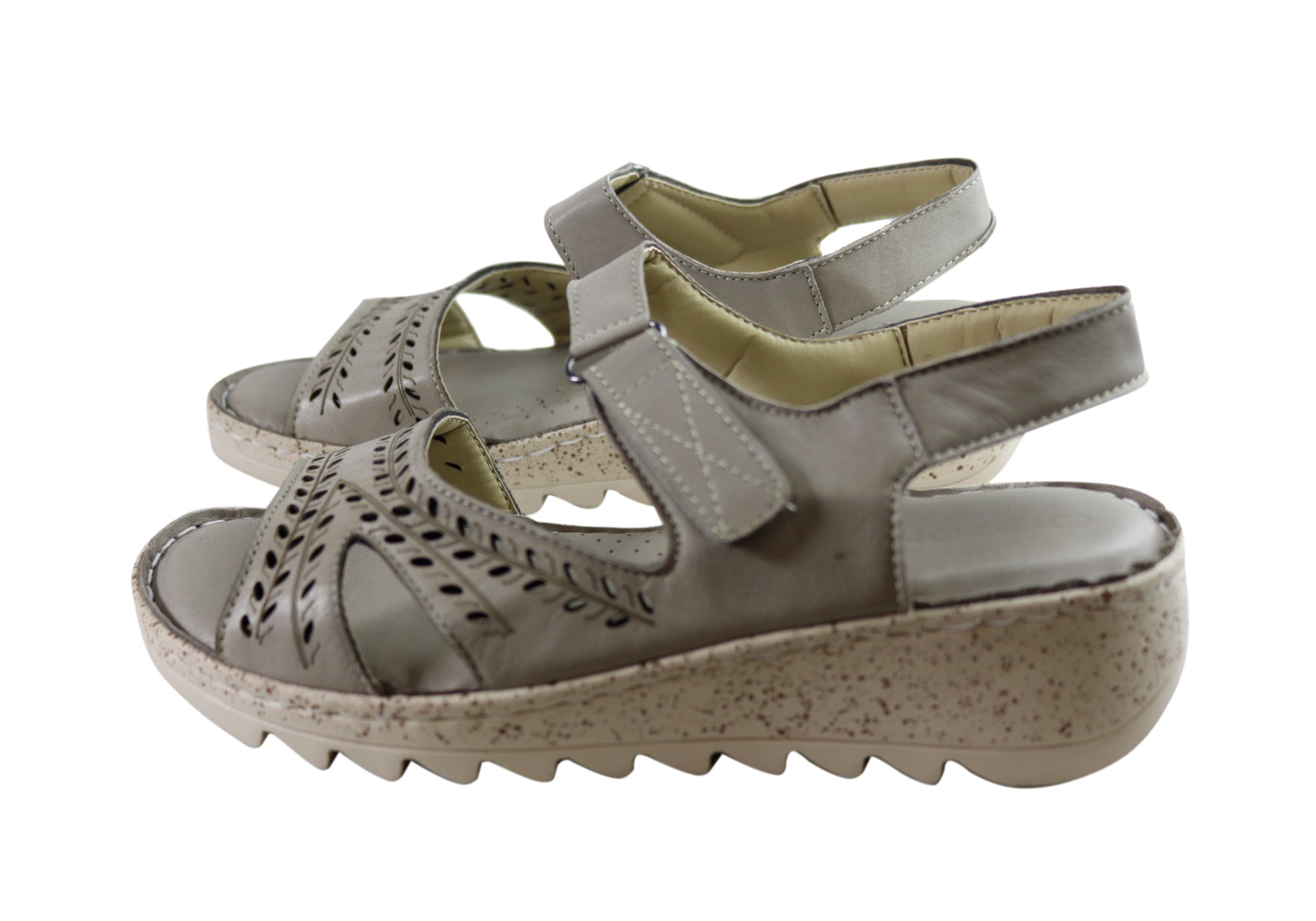 Orizonte Blanche Women's Comfortable Leather Sandals - European Style Summer Casual Shoes for Walking, Travel & Beach Vacations