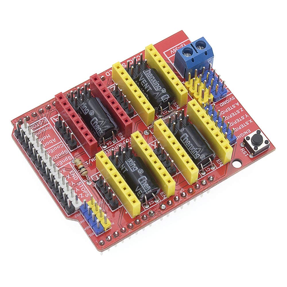 A4988 Stepper Motor Driver CNC Shield V3 Expansion Board for Arduino - Compatible with 3D Printers, Laser Engravers & CNC Machines | DIY Electronics Projects & Prototyping