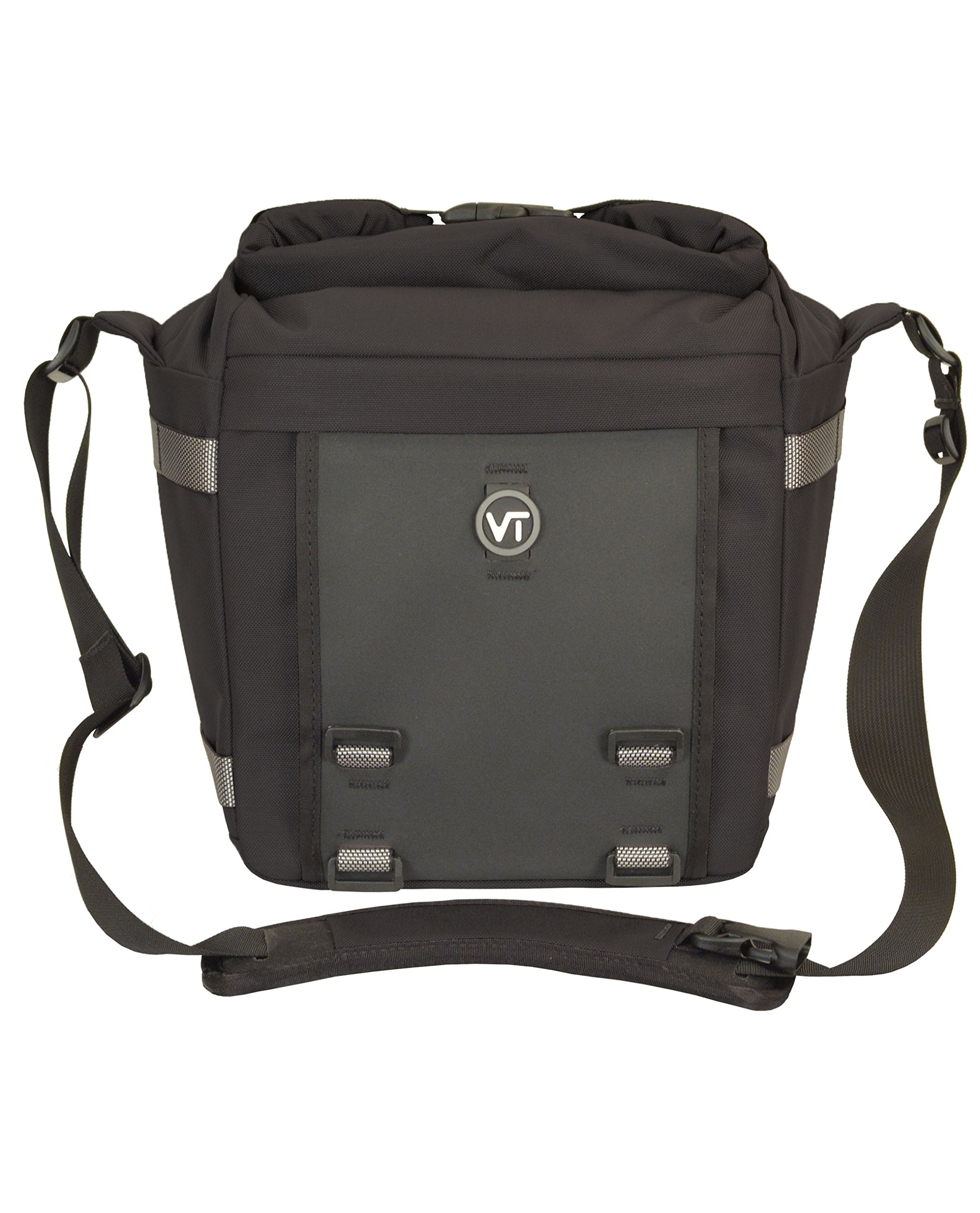 VS-BLK Pixel 7 Camera and Video Recorder Shoulder Bag - Waterproof DSLR Camera Case for Travel & Outdoor Photography (Black)