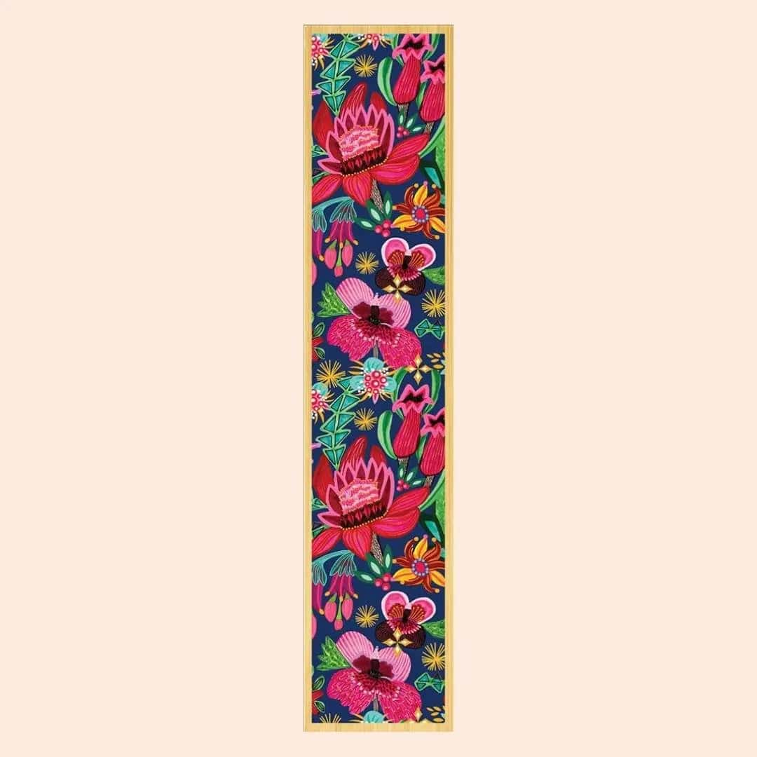 Festive Waratahs Australian Wooden Bookmark - Handmade Floral Bookmark for Readers, Gifts & Collectors | Perfect for Books, Journals, and Reading Accessories