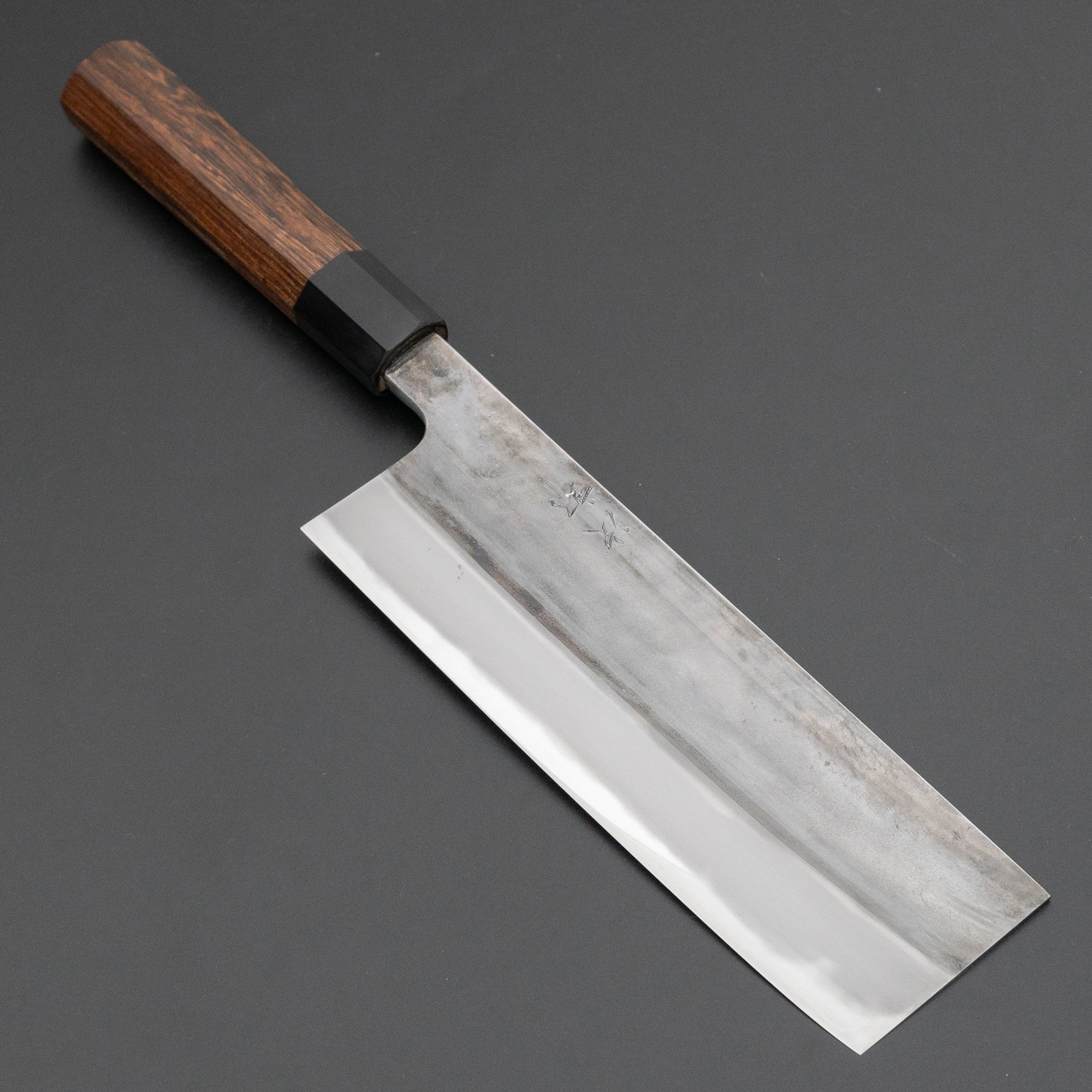 Jiro Tsuchime Wa Nakiri 180mm Japanese Chef Knife - Taihei Tagayasan Handle (#649) - Perfect for Slicing Vegetables, Herbs & Sushi Prep