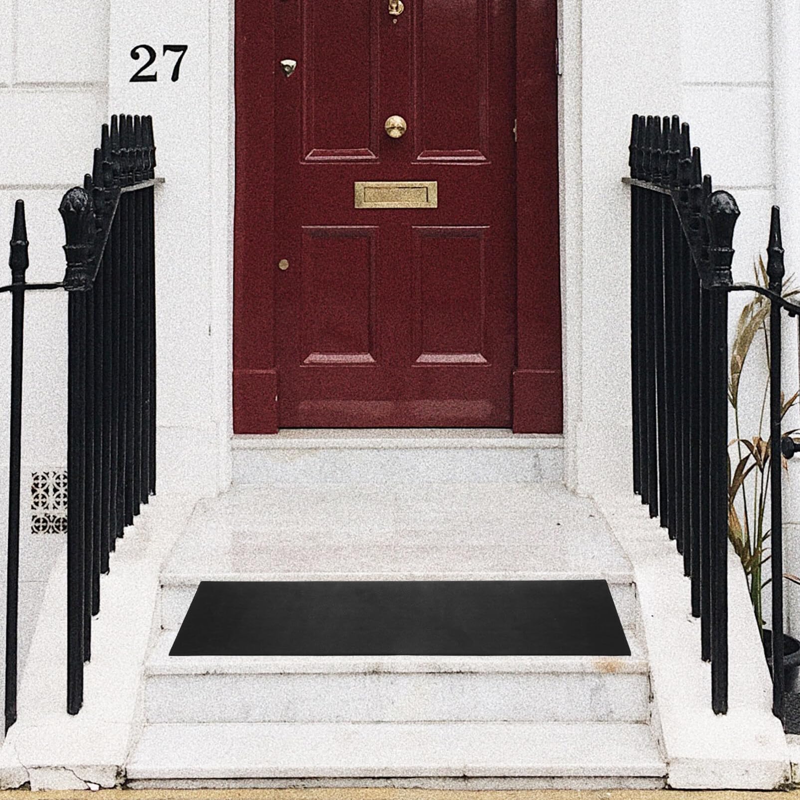 Rise Rubber Threshold Ramp for Robot Vacuum Cleaners - Durable Door Transition Ramp with Angled Design | Perfect for Smart Vacuums, Wheelchairs & Mobility Devices
