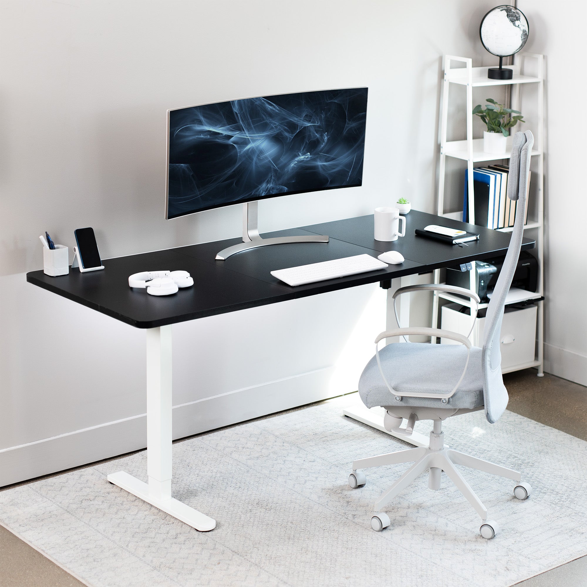 0B Series 71 x 30 Inch Electric Standing Desk with 2-Button Controller - Perfect for Home Office, Gaming & Workspace Ergonomics