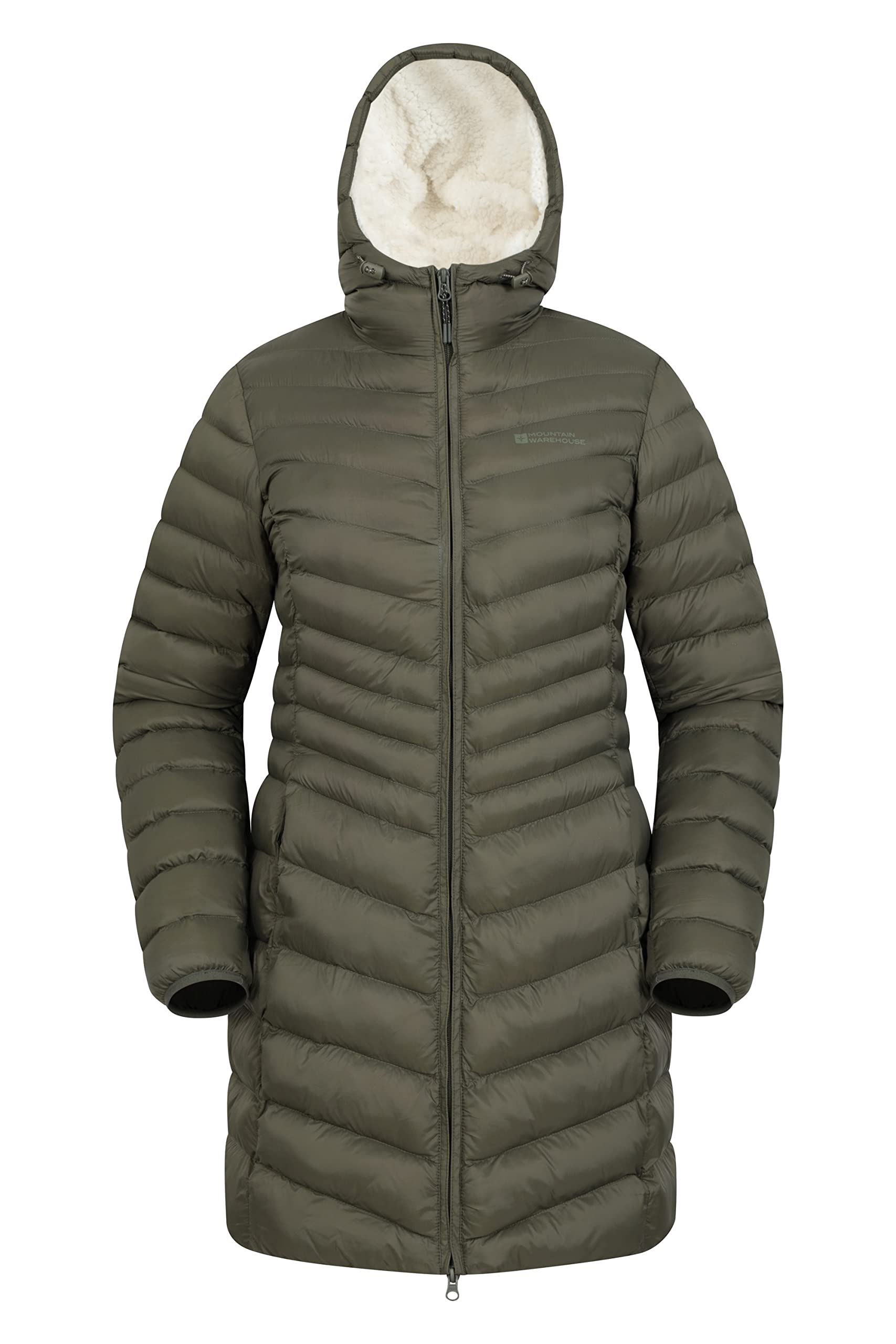Mountain Warehouse Florence Women's Fur Lined Padded Jacket - Winter Warm Coat for Outdoor Activities, Hiking & Snow Sports