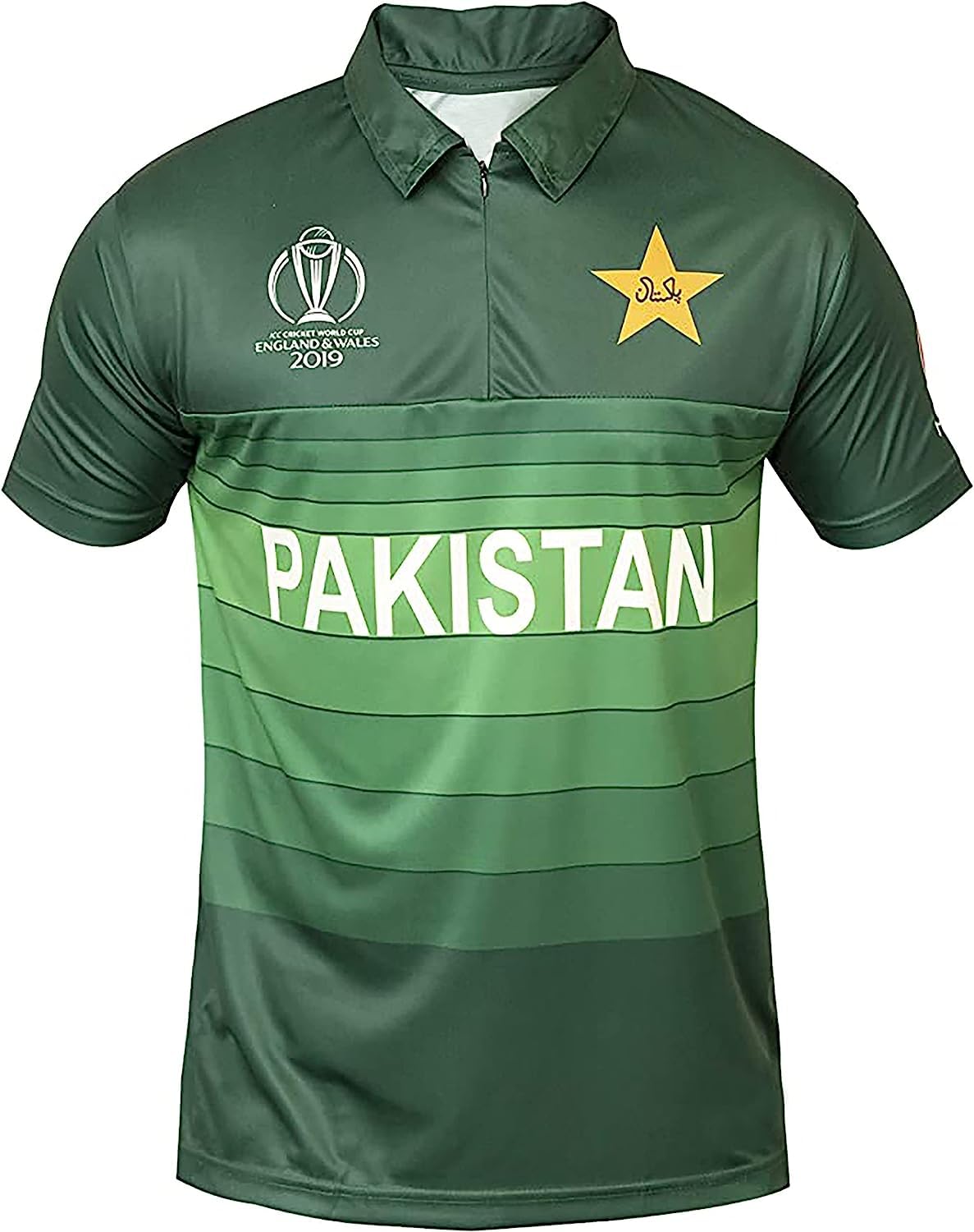 Pakistan Cricket Fans Jersey 2019 - Authentic AJ Sports Cricket Jersey for Men & Women - Perfect for World Cup Matches, Stadium Events & Fan Support