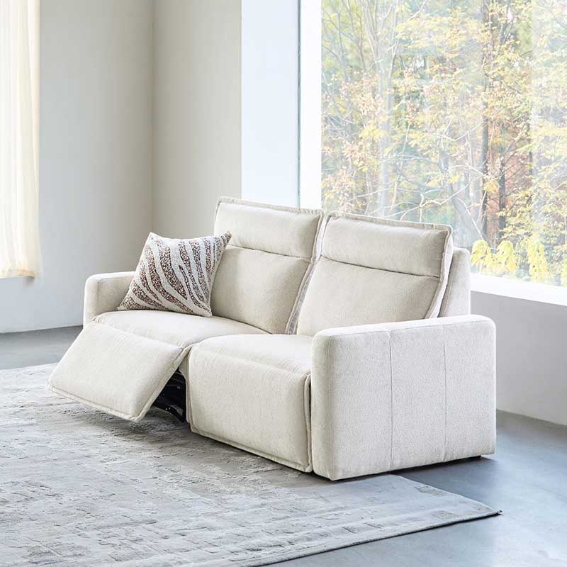 Essentia Power Reclining Corner Sofa - Easy Care Fabric Sectional Couch with USB Charging for Living Room, Home Theater & Family Room Comfort