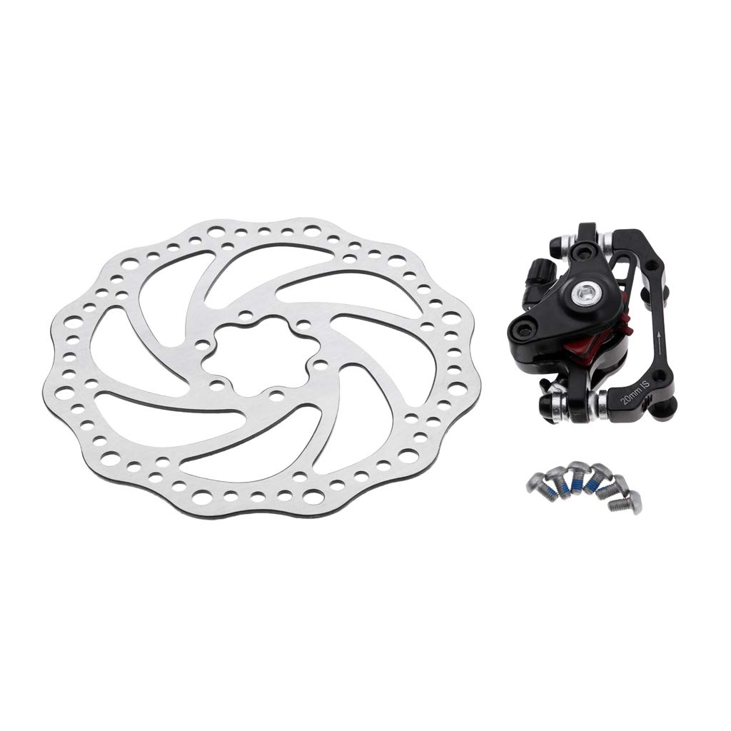 Milageto 160mm Bike Disc Brake Rotor & Mechanical Caliper Set - Perfect for Mountain Bikes, Road Bikes & Cycling Safety Upgrades
